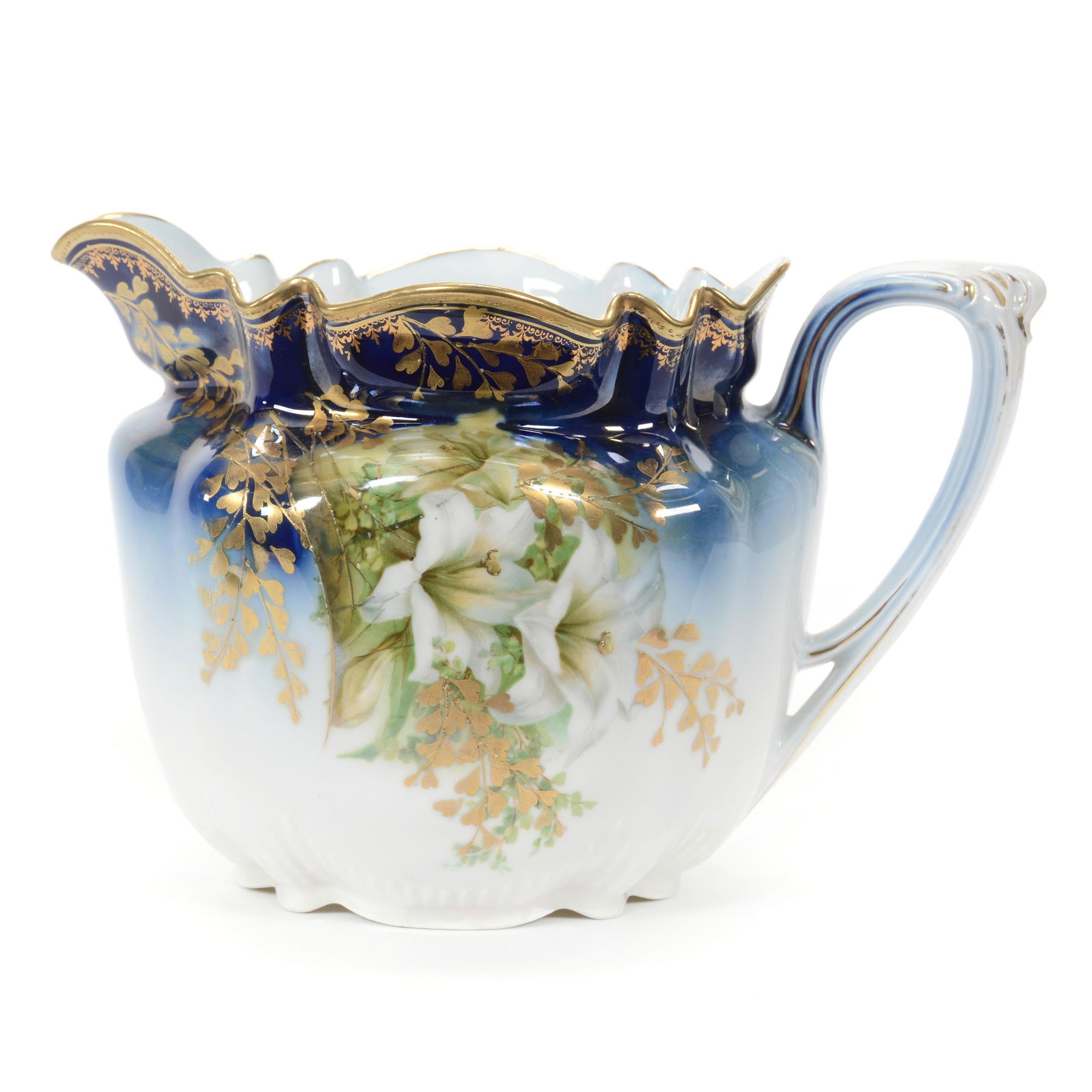 Cider Pitcher Marked R. S. Prussia, Cobalt Blue And (1 of 4)