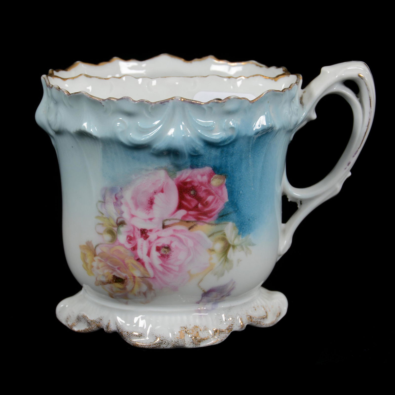 Shaving Mug Marked R. S. Prussia, Fleur De Lys Mold (1 of 3)