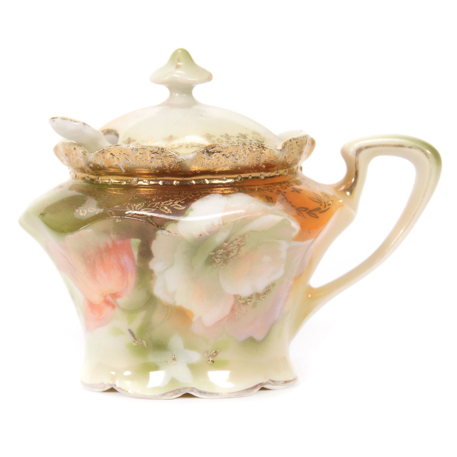 Mustard Jar Marked R. S. Prussia, Two Handled (1 of 3)