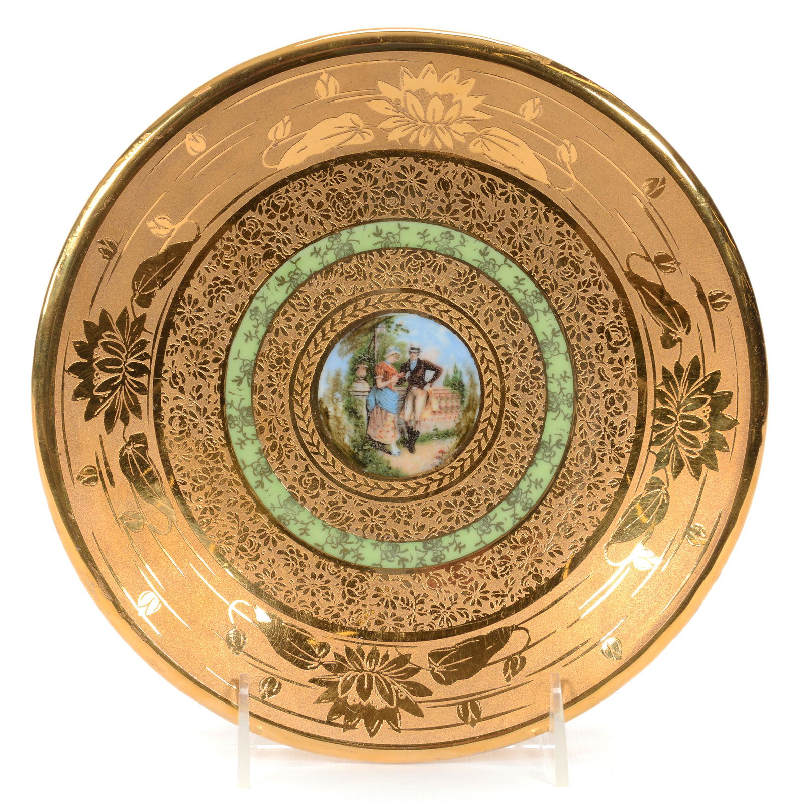 Pedestal Plate Marked R.S. Tillowitz (1 of 3)