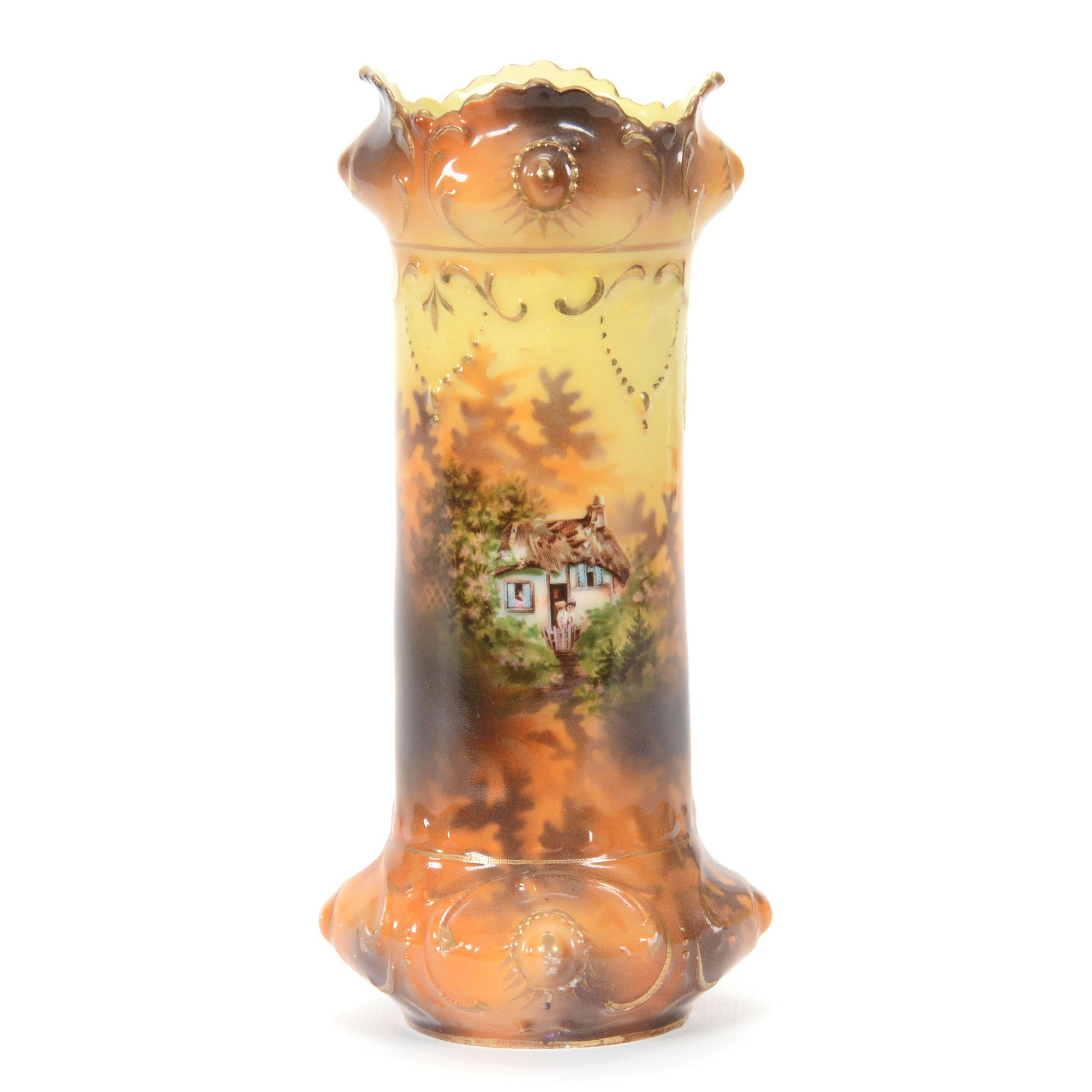 Vase Marked R. S. Prussia, Cottage Scenic Decor (1 of 3)