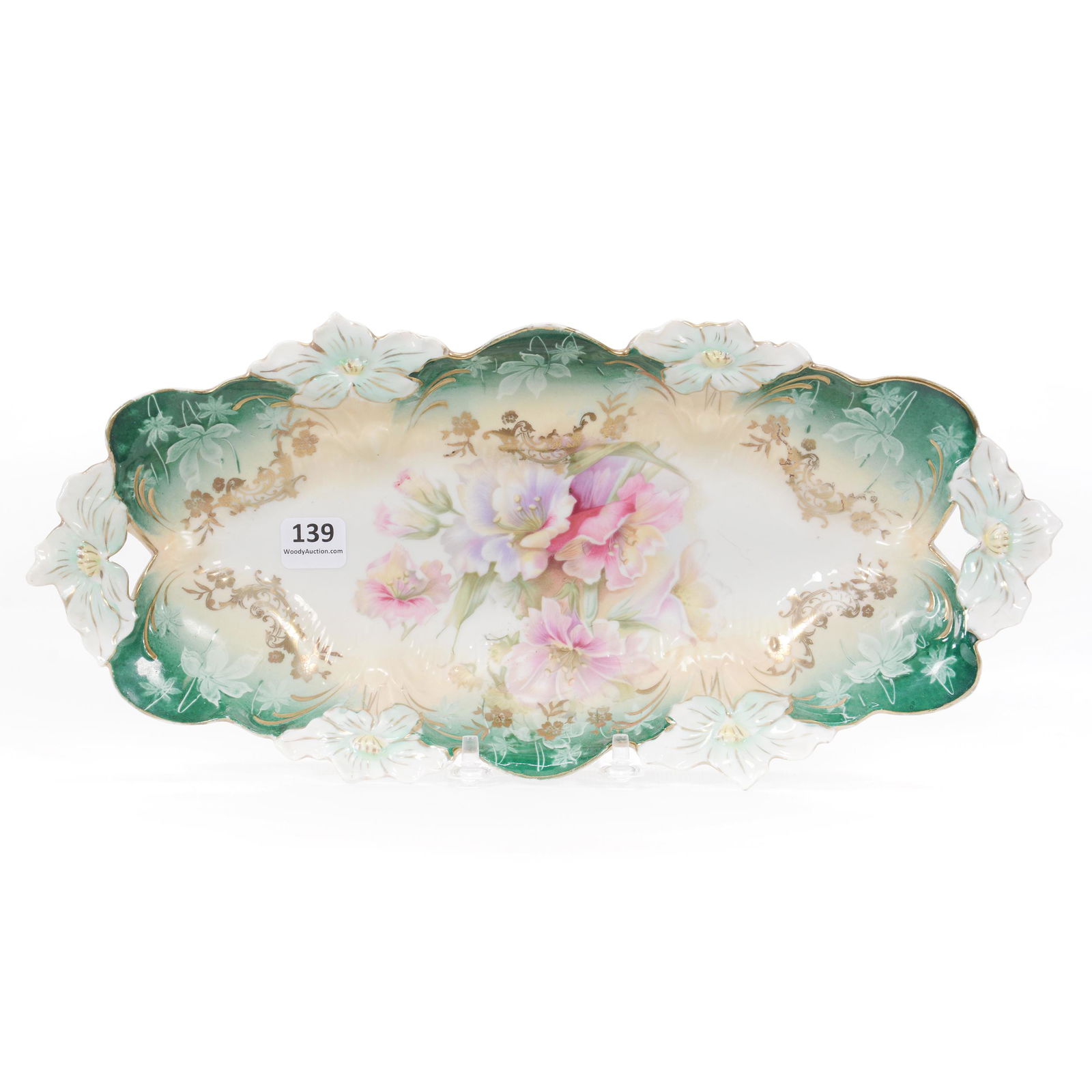 Celery Tray, Unmarked Prussia, Lily Mold (1 of 2)