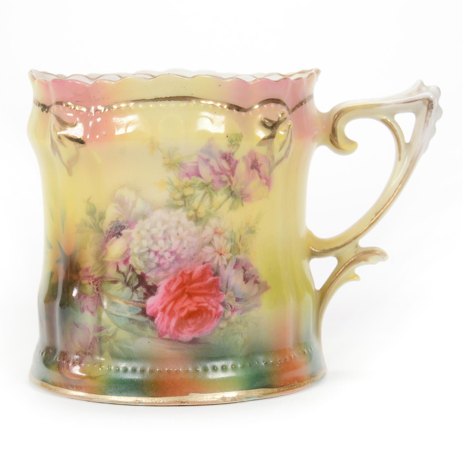 Shaving Mug Marked R. S. Prussia, Glass Bowl Scenic (1 of 3)