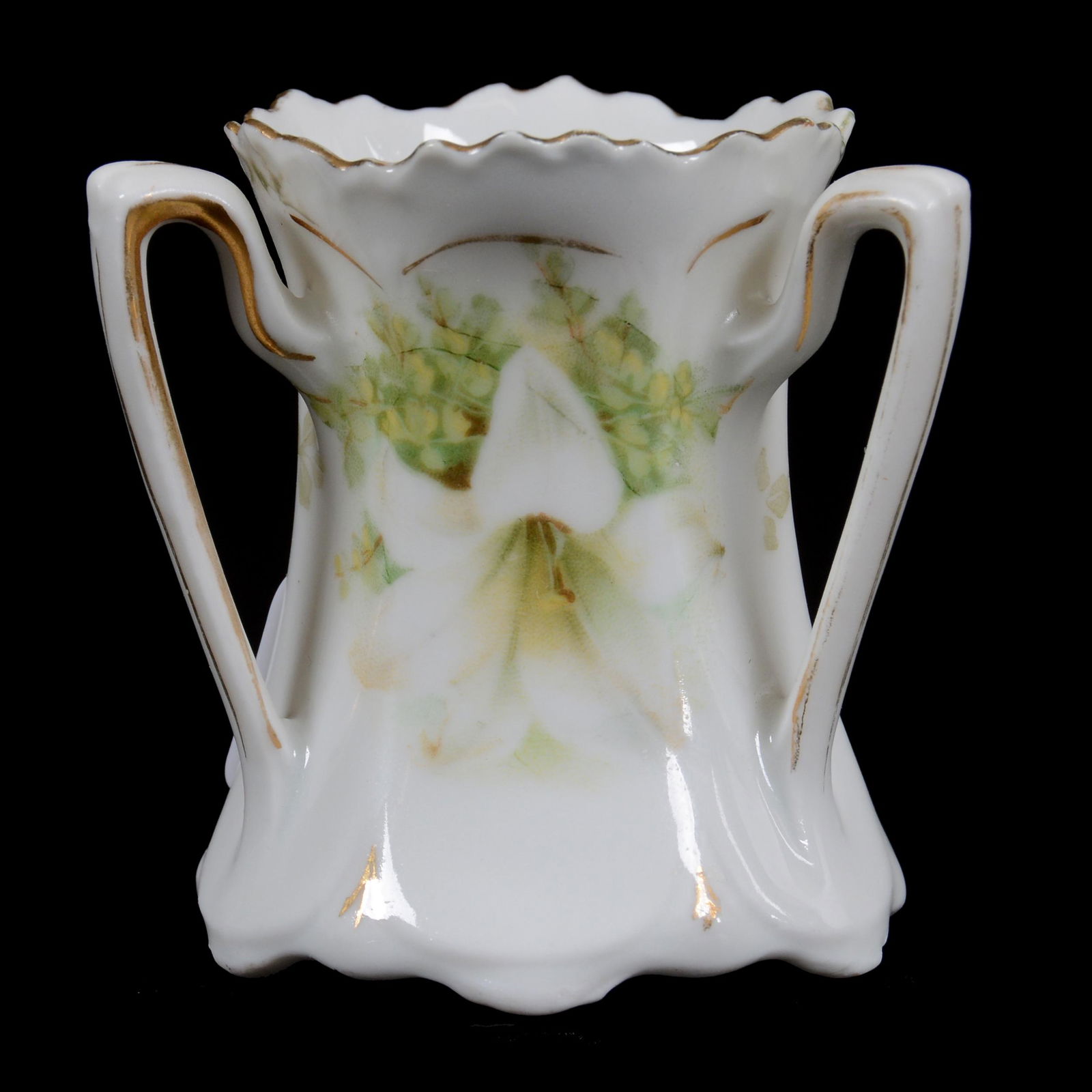 Toothpick Holder Marked R. S. Prussia, Three Handles (1 of 3)