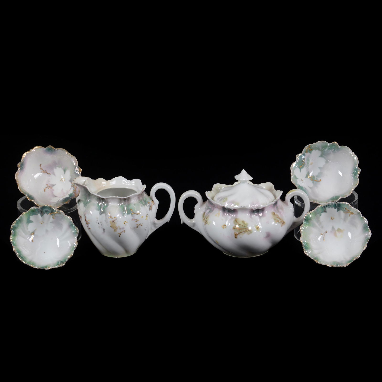 (6) Assorted Items Marked R. S. Prussia, Dogwood Lustre (1 of 4)