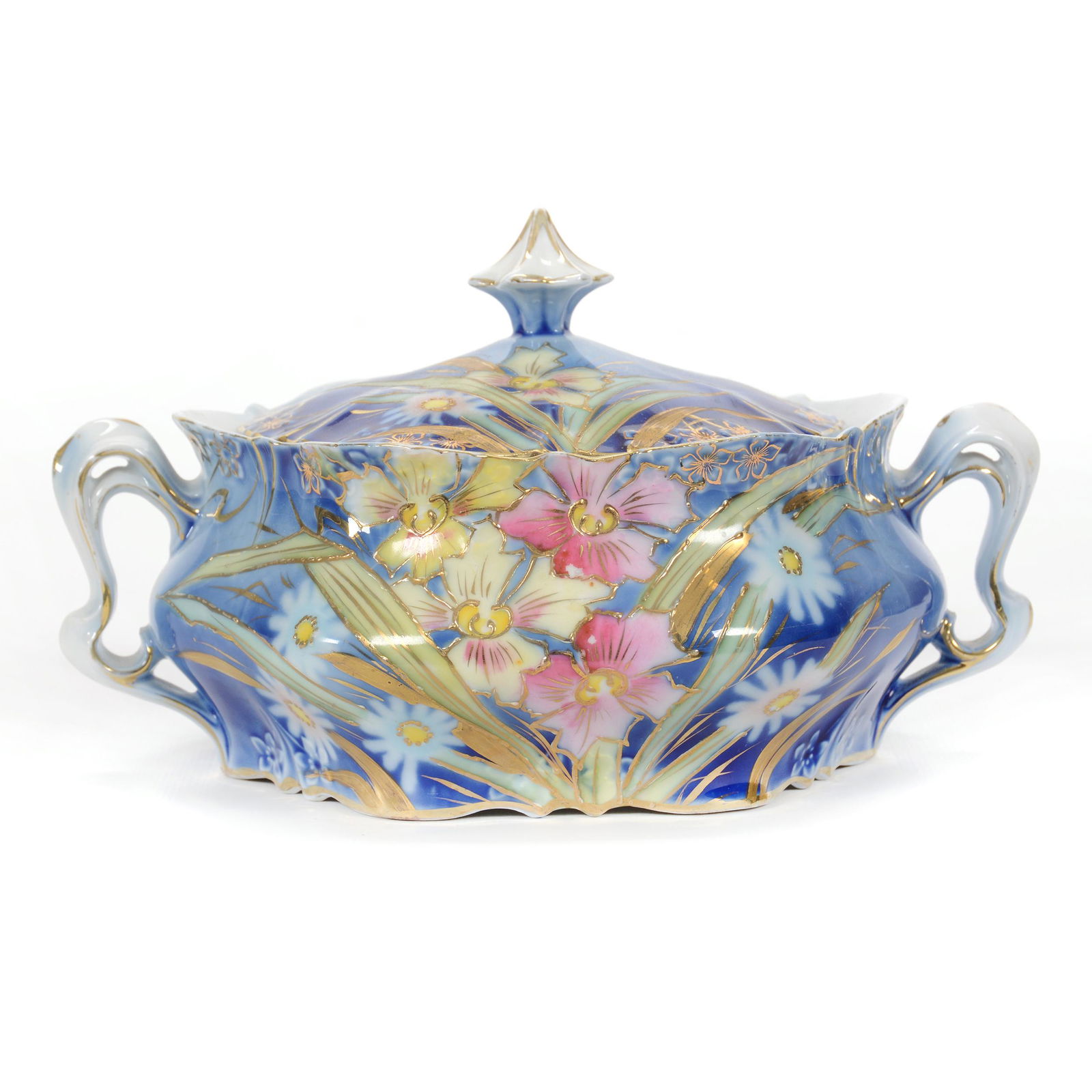 Cracker Jar Marked Royal Coburg, Two Handles (1 of 3)