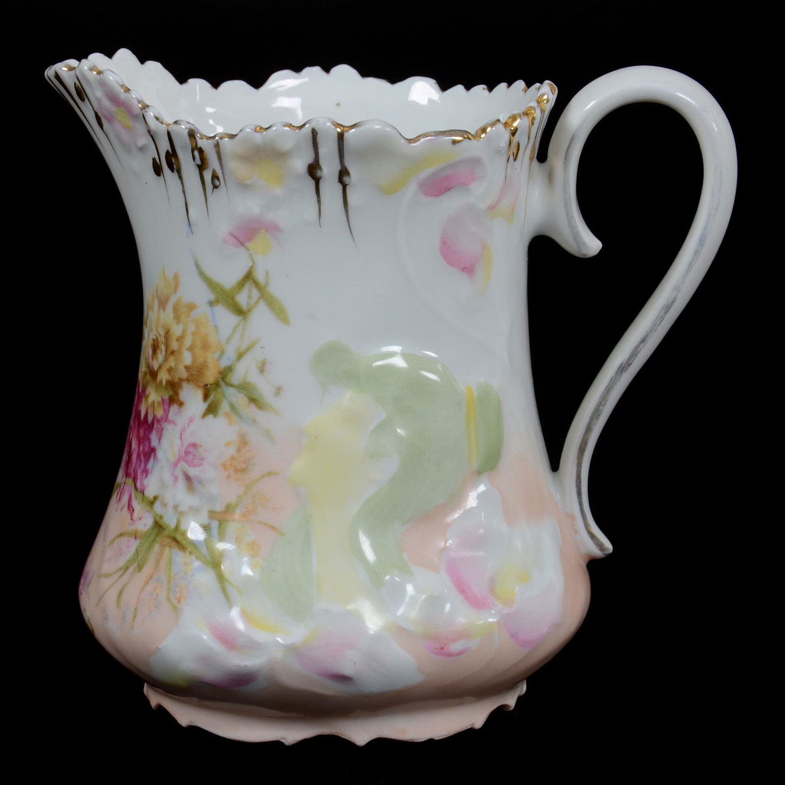 Creamer, Unmarked Prussia, Hidden Image Mold (1 of 3)