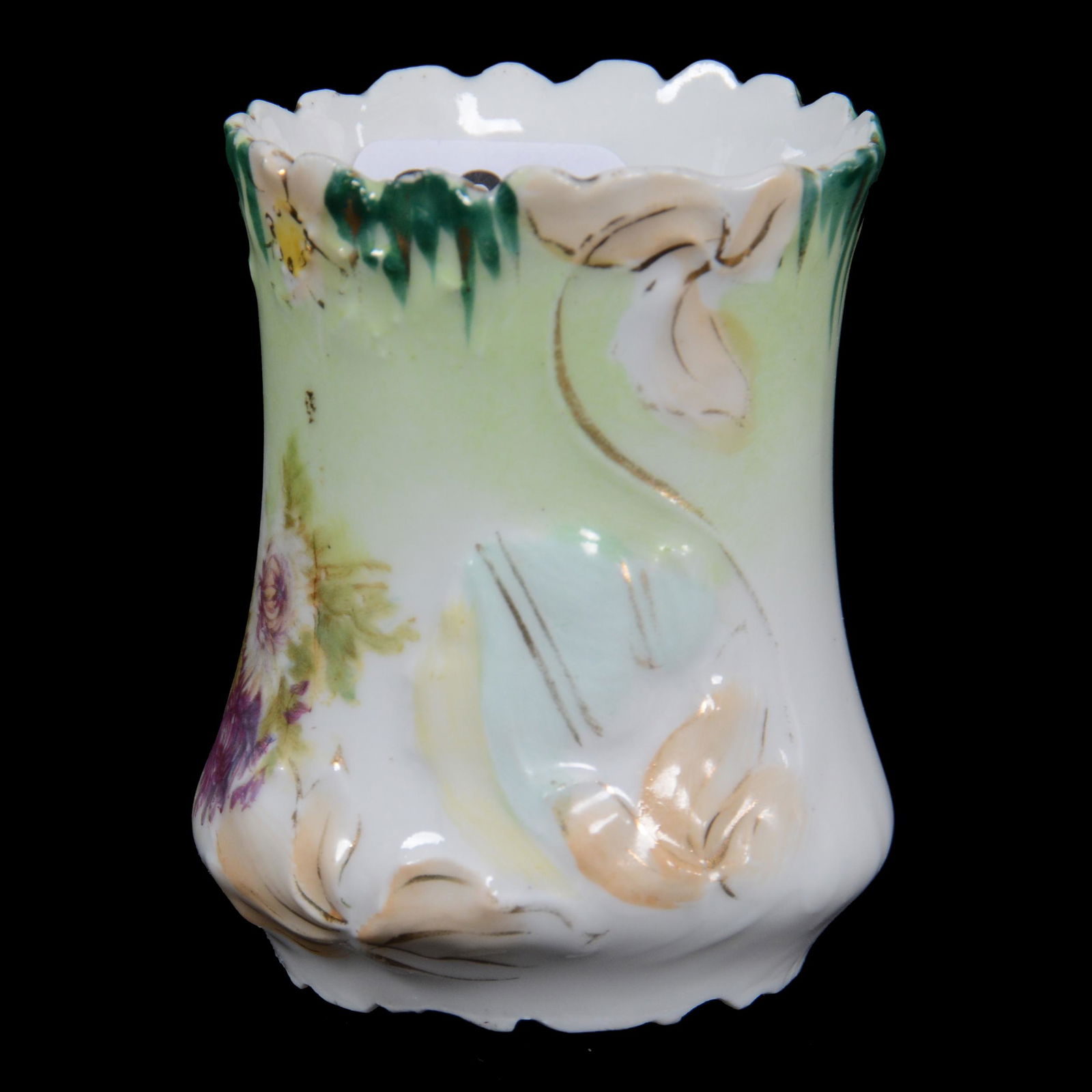 Toothpick Holder Unmarked Prussia, Hidden Image Mold (1 of 3)