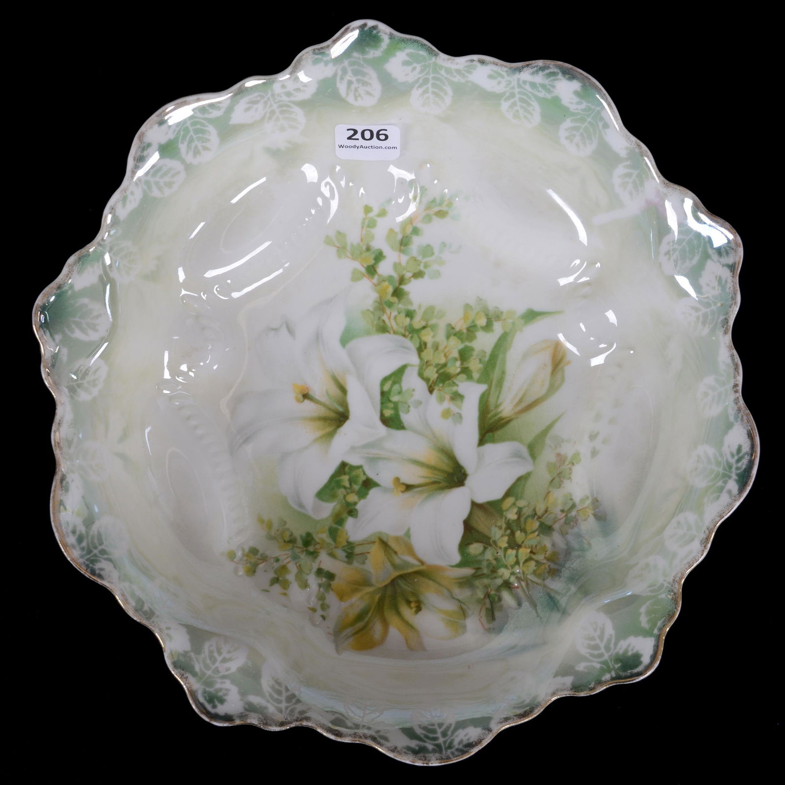 Bowl Marked R. S. Prussia, Easter Lily Decor (1 of 2)