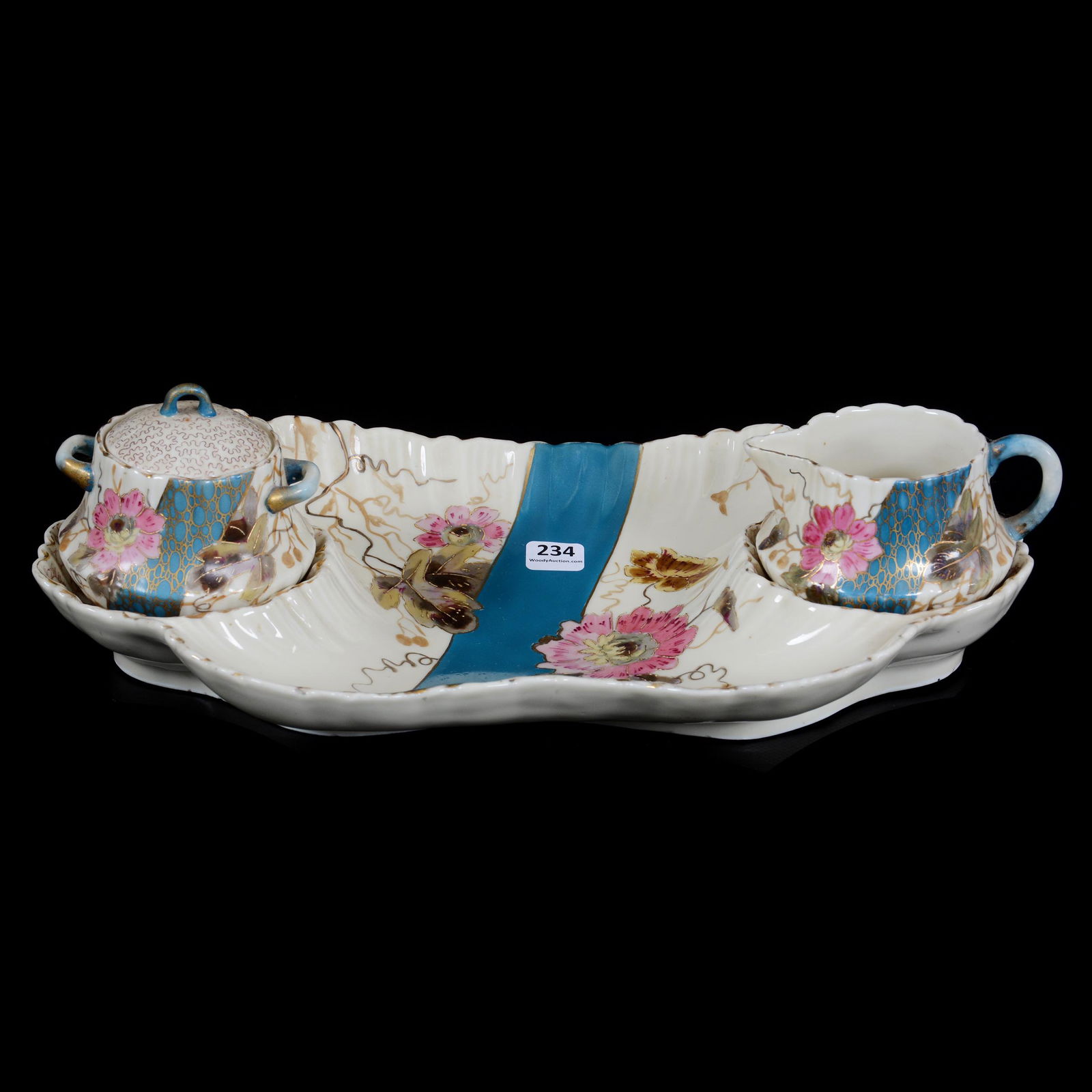 Breakfast Set Marked E.S. Prussia, Three Piece (1 of 3)