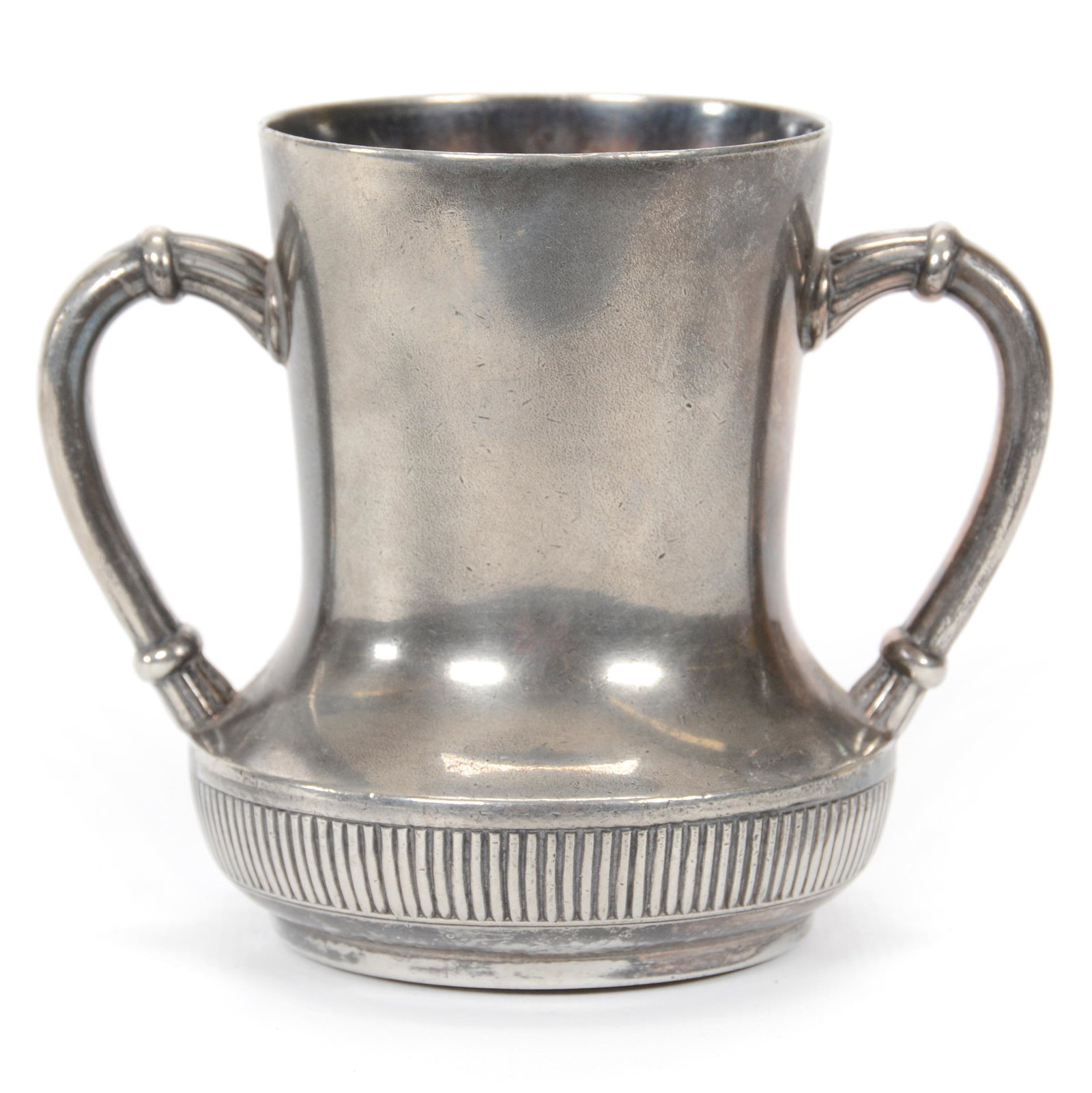 Victorian Silverplate Vase Marked Rogers #174: Victorian Silverplate Vase Marked Rogers #174, 3.5" x 4.5", Two Handles, Private Collection.