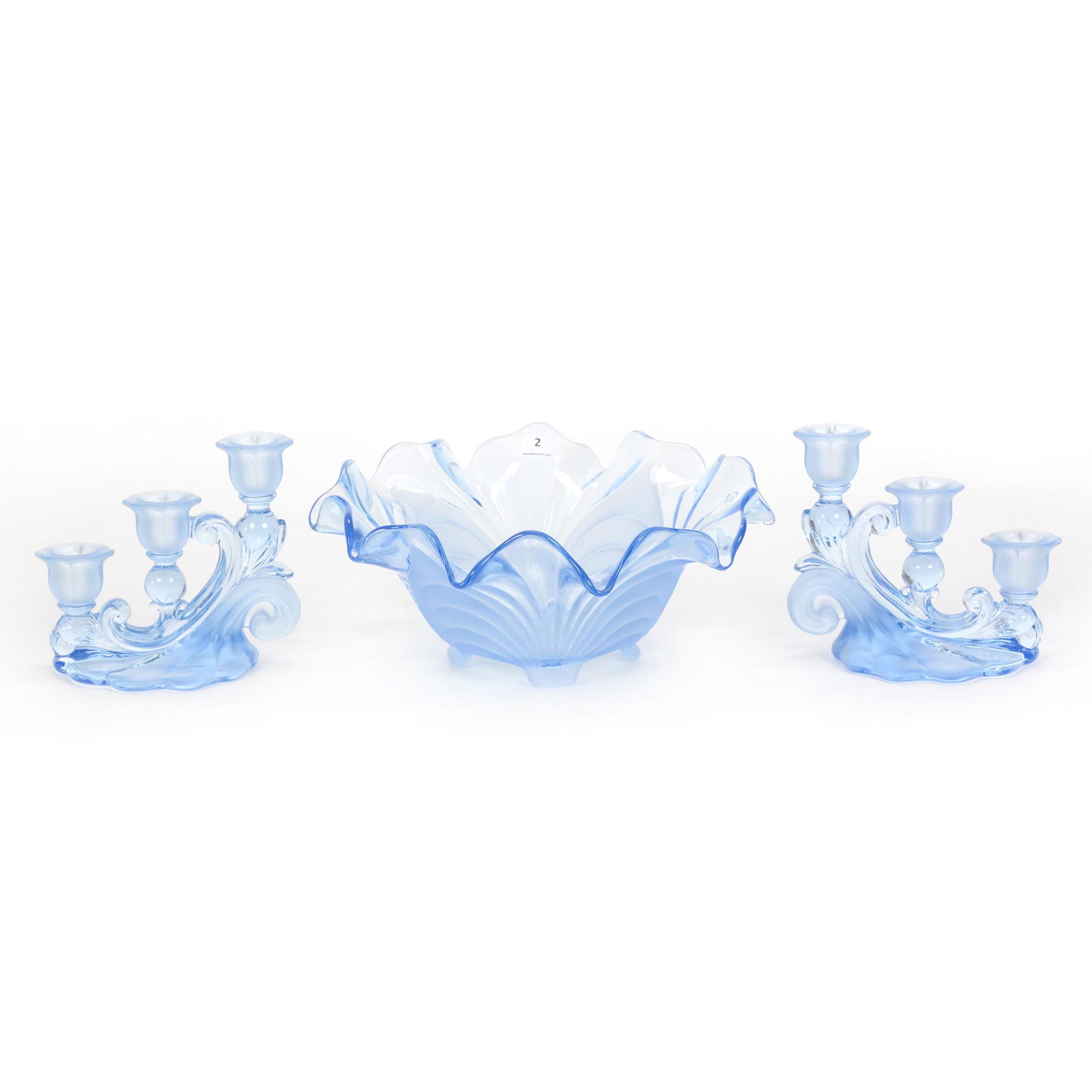 Console Set By Cambridge, Blue Capri Pattern (1 of 2)