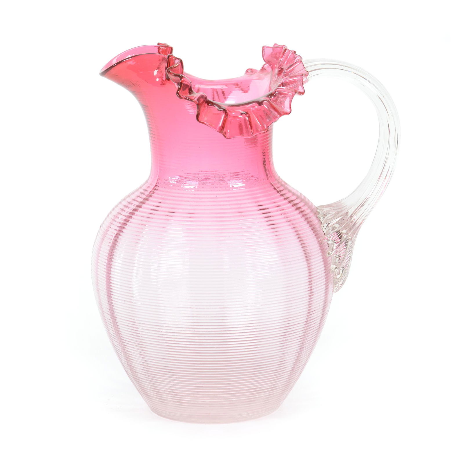 Water Pitcher, Rubina Art Glass (1 of 2)