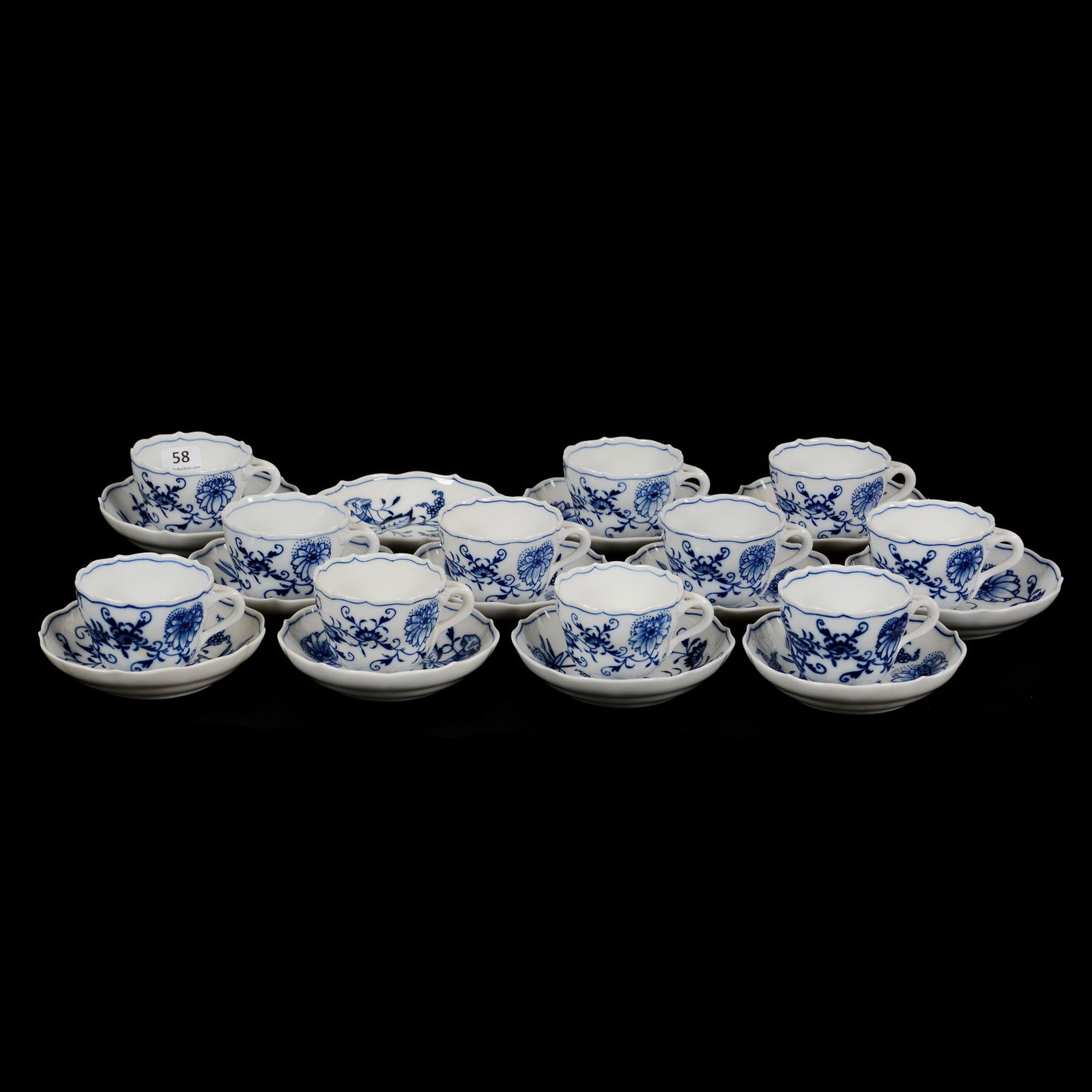 (11) Demitasse Cups W/Saucers Marked Meissen (1 of 3)