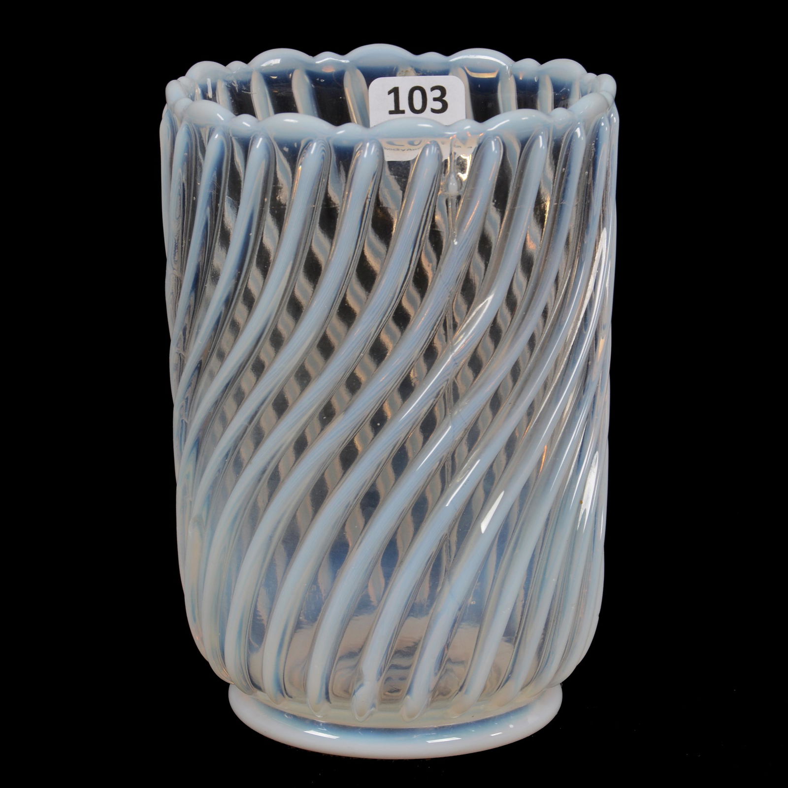 Celery Vase, Clear Opalescent EAPG (1 of 2)