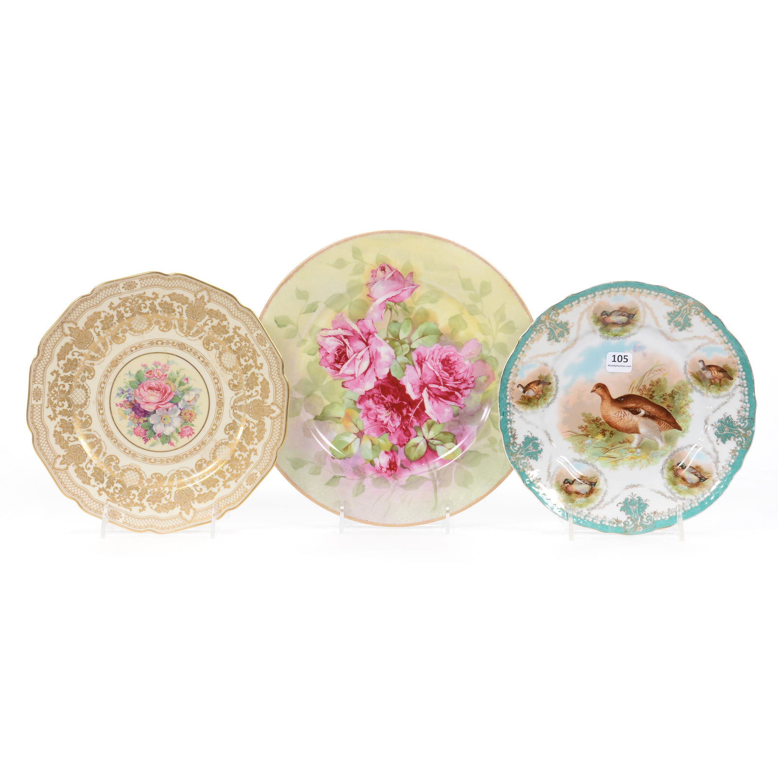 (3) Plates - Limoges, Rosenthal, and C.T. Germany (1 of 3)