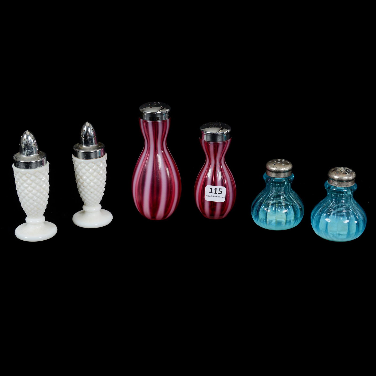 (3) Pair Salt & Pepper Shakers, Assorted (1 of 3)