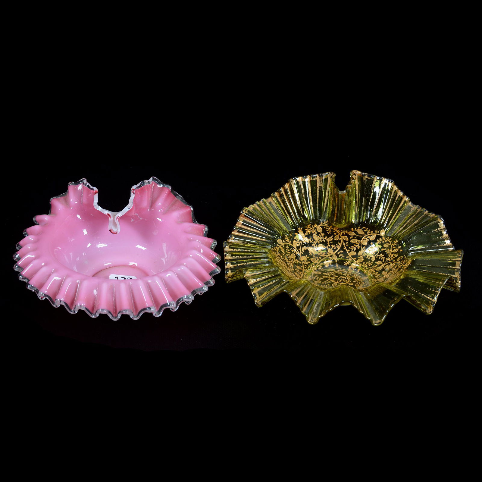 (2) Jack In Pulpit Art Glass Bowls (1 of 3)
