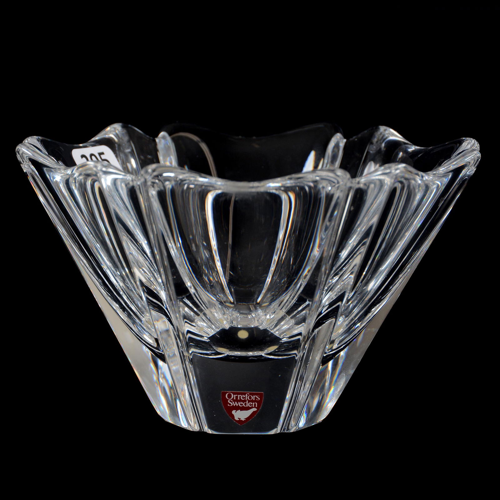 Bowl, Six-Sided, Signed Orrefors (1 of 4)