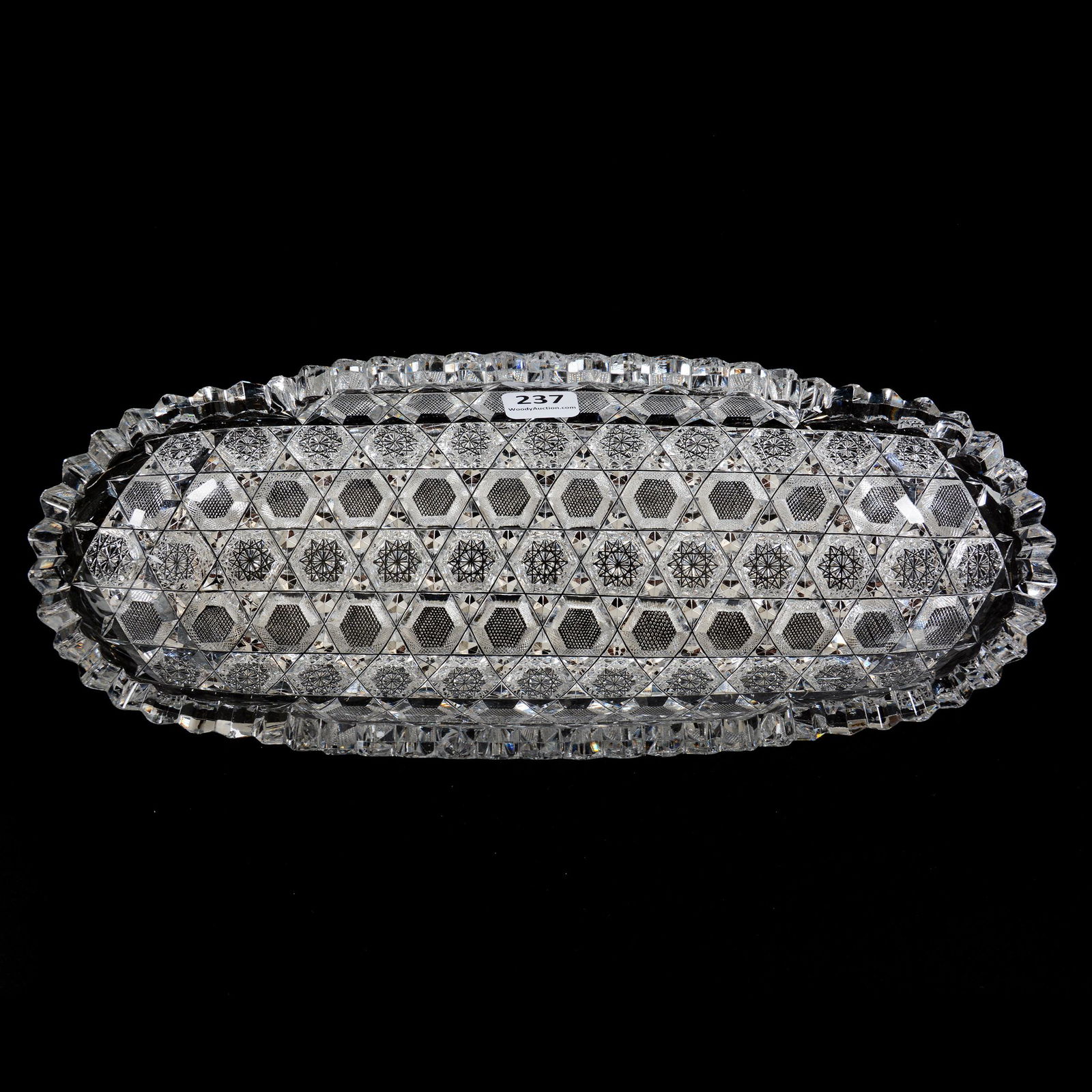 Celery Tray, American Brilliant Cut Glass (1 of 7)