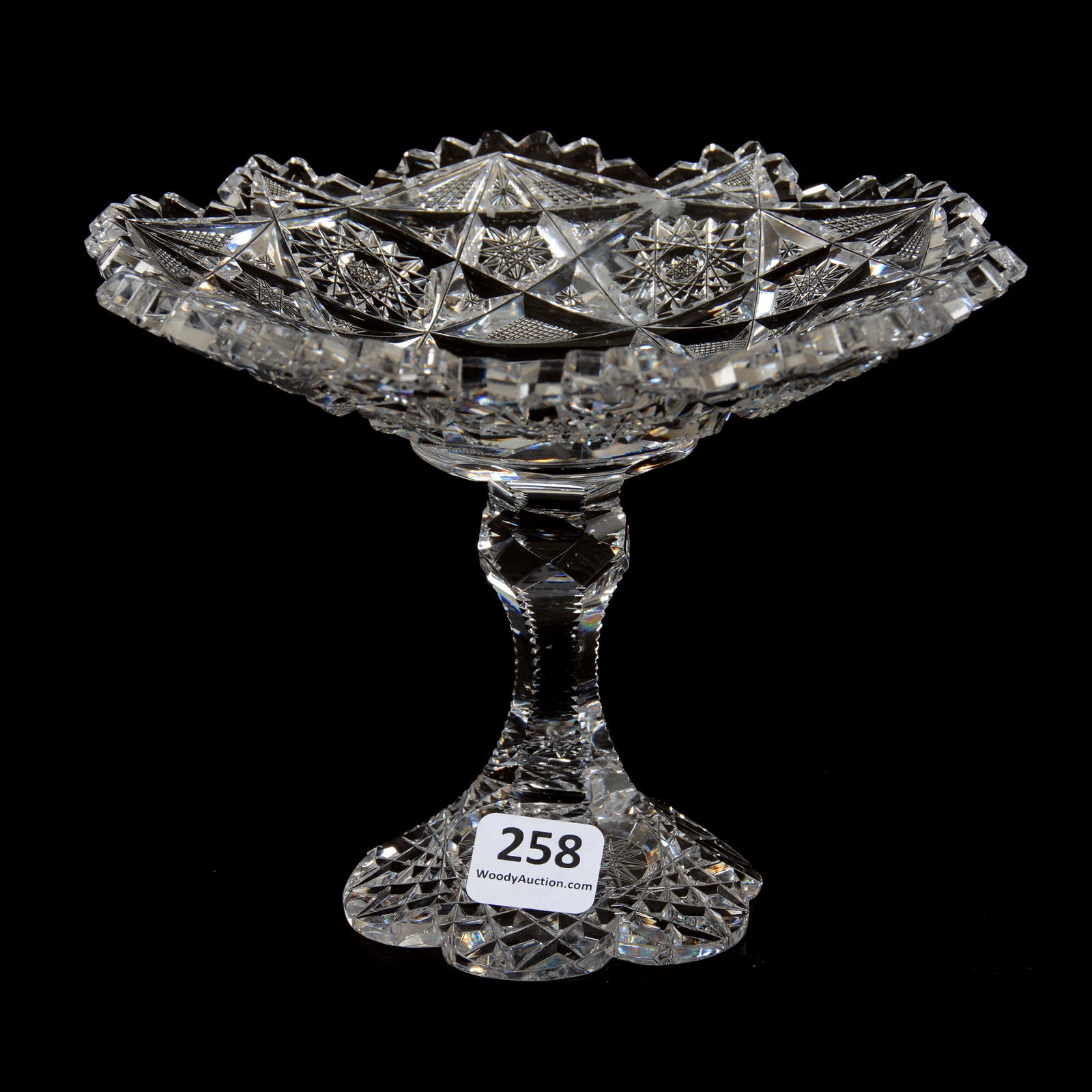 Tazza, American Brilliant Cut Glass, Signed Libbey (1 of 3)