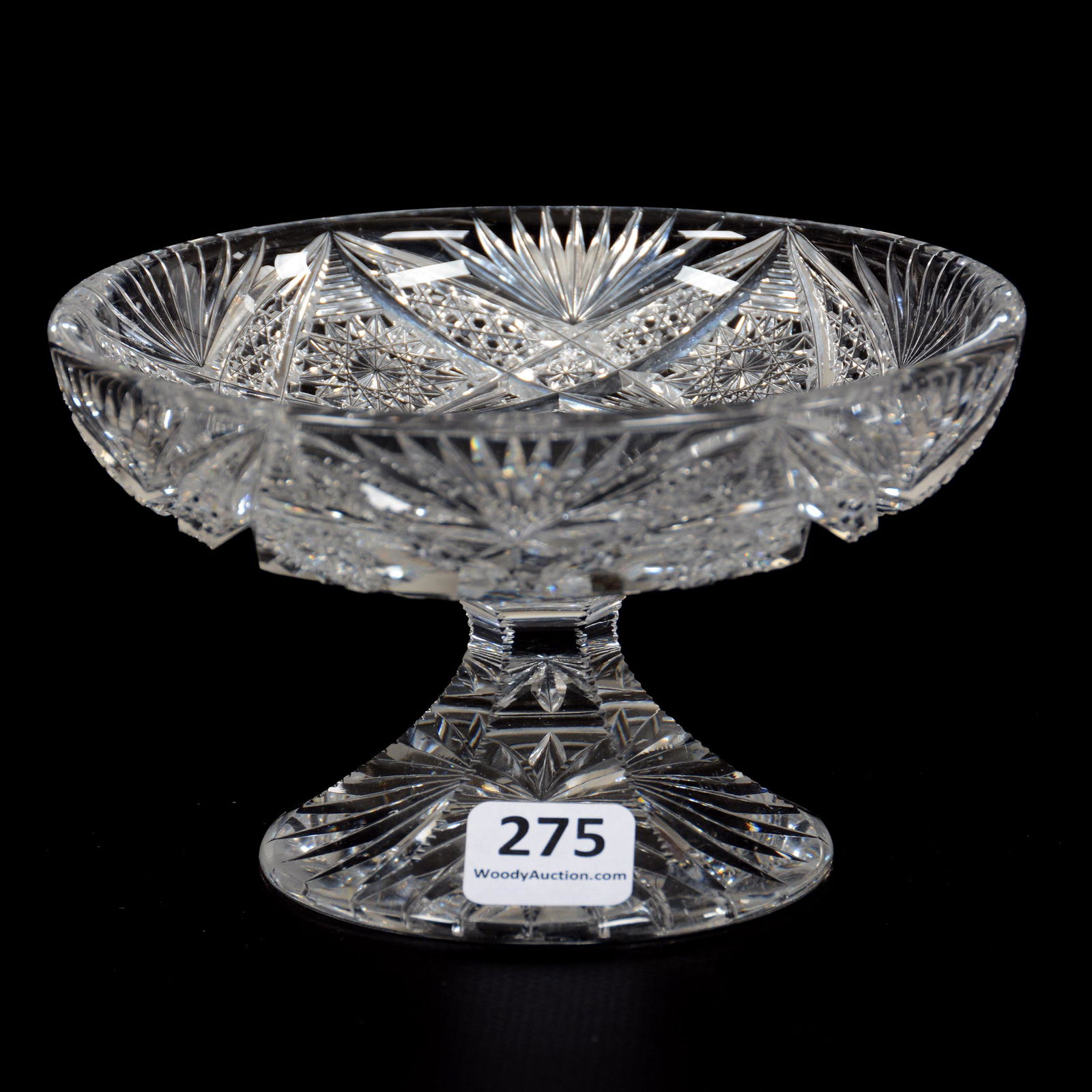 Small Compote, American Brilliant Cut Glass (1 of 3)