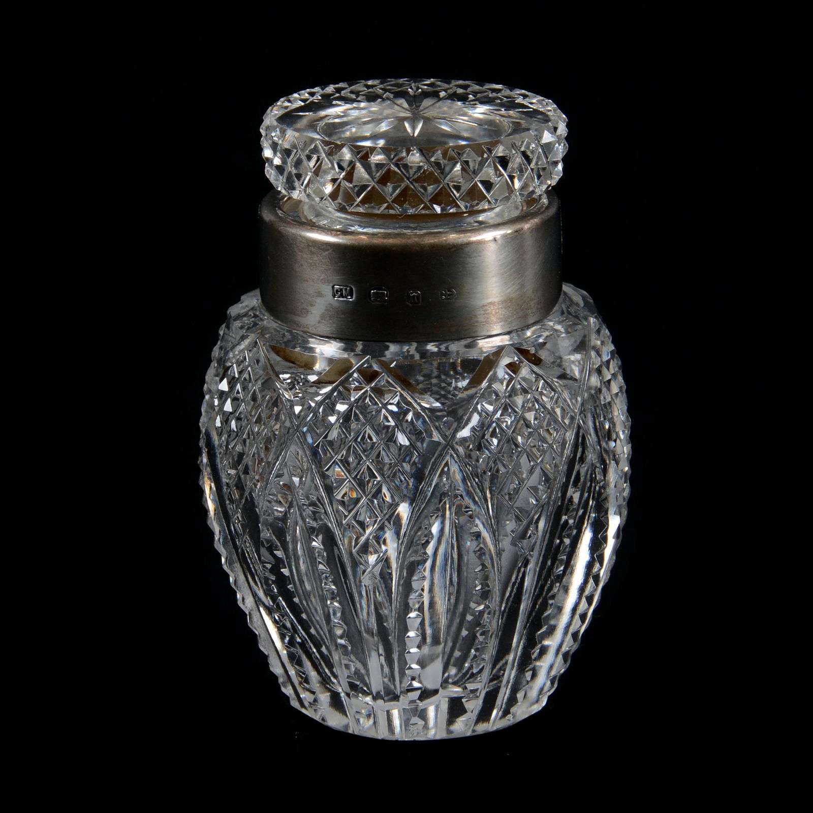 Covered Jar, Brilliant Period Cut Glass (1 of 4)