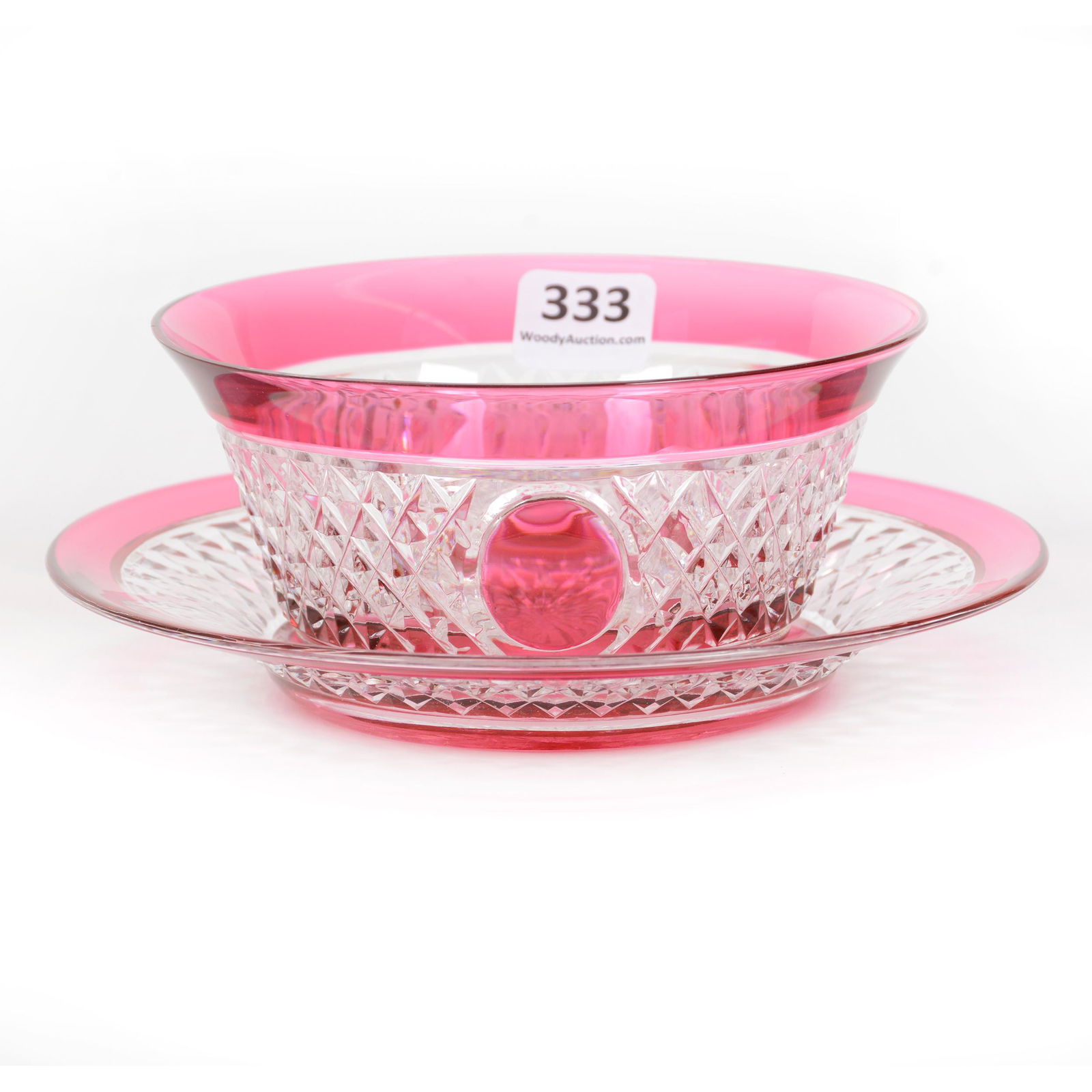 Finger Bowl & Underplate, Brilliant Period Cut Glass, (1 of 3)