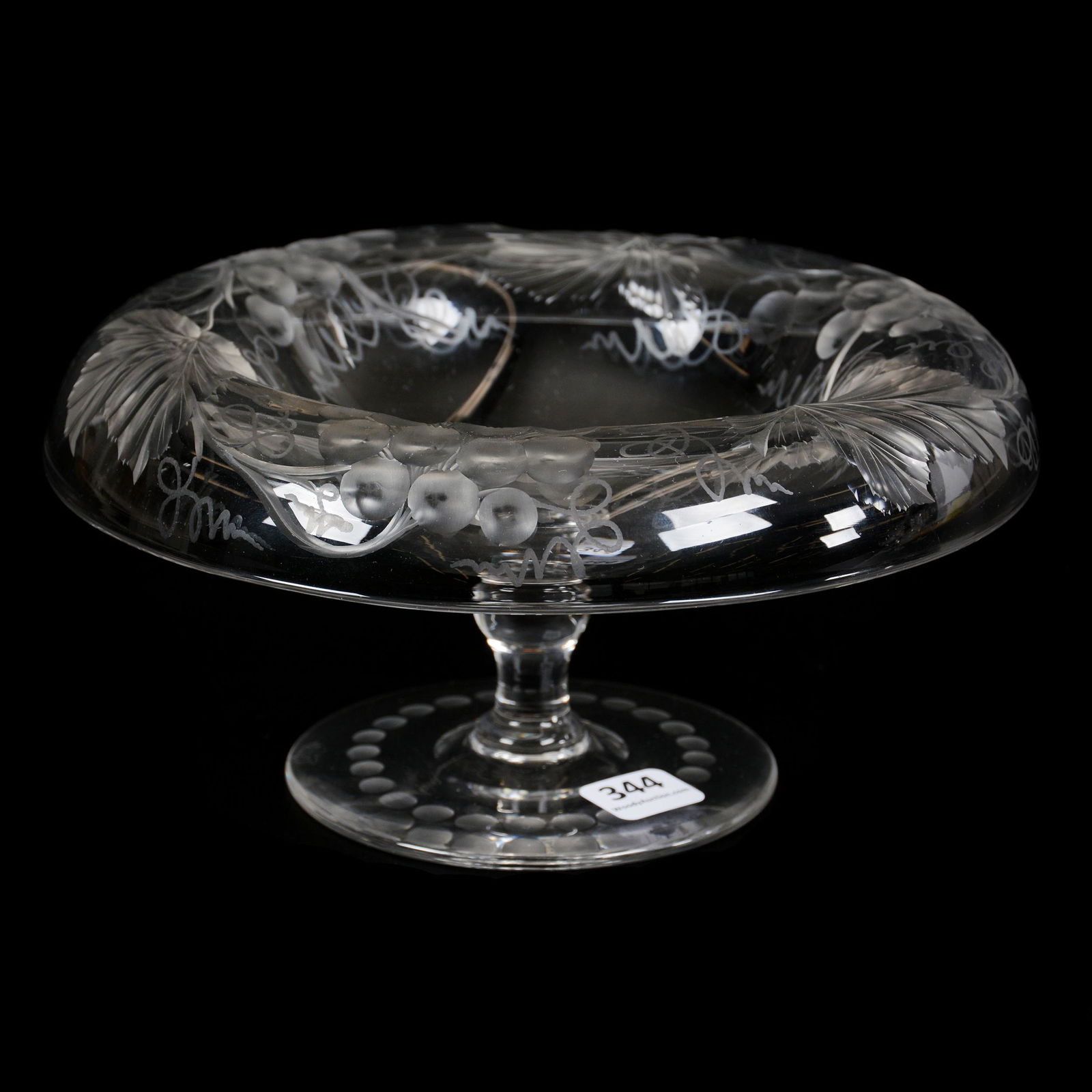 Pedestal Bowl, American Brilliant Cut Glass, Signed (1 of 3)
