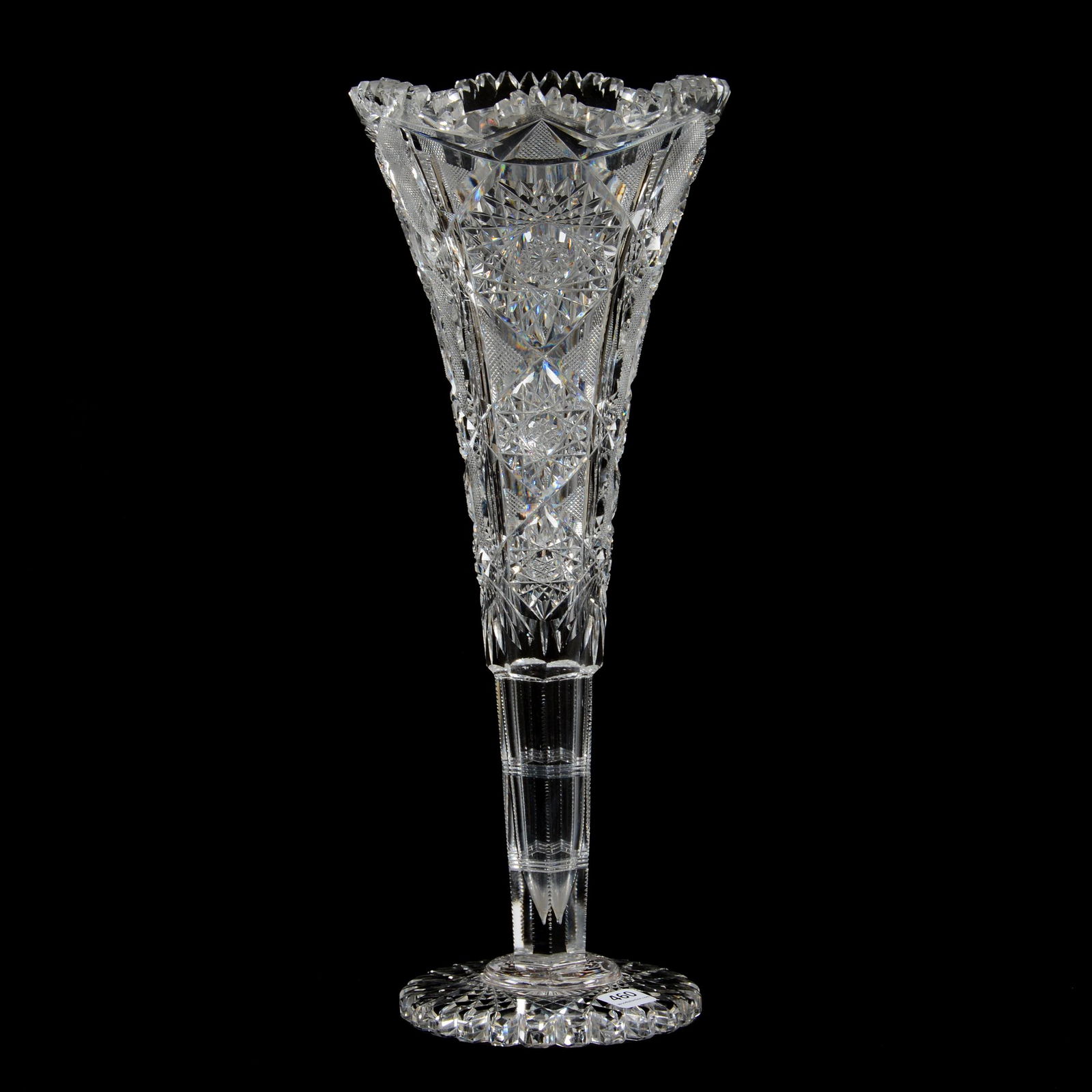 Trumpet Vase, American Brilliant Cut Glass (1 of 3)