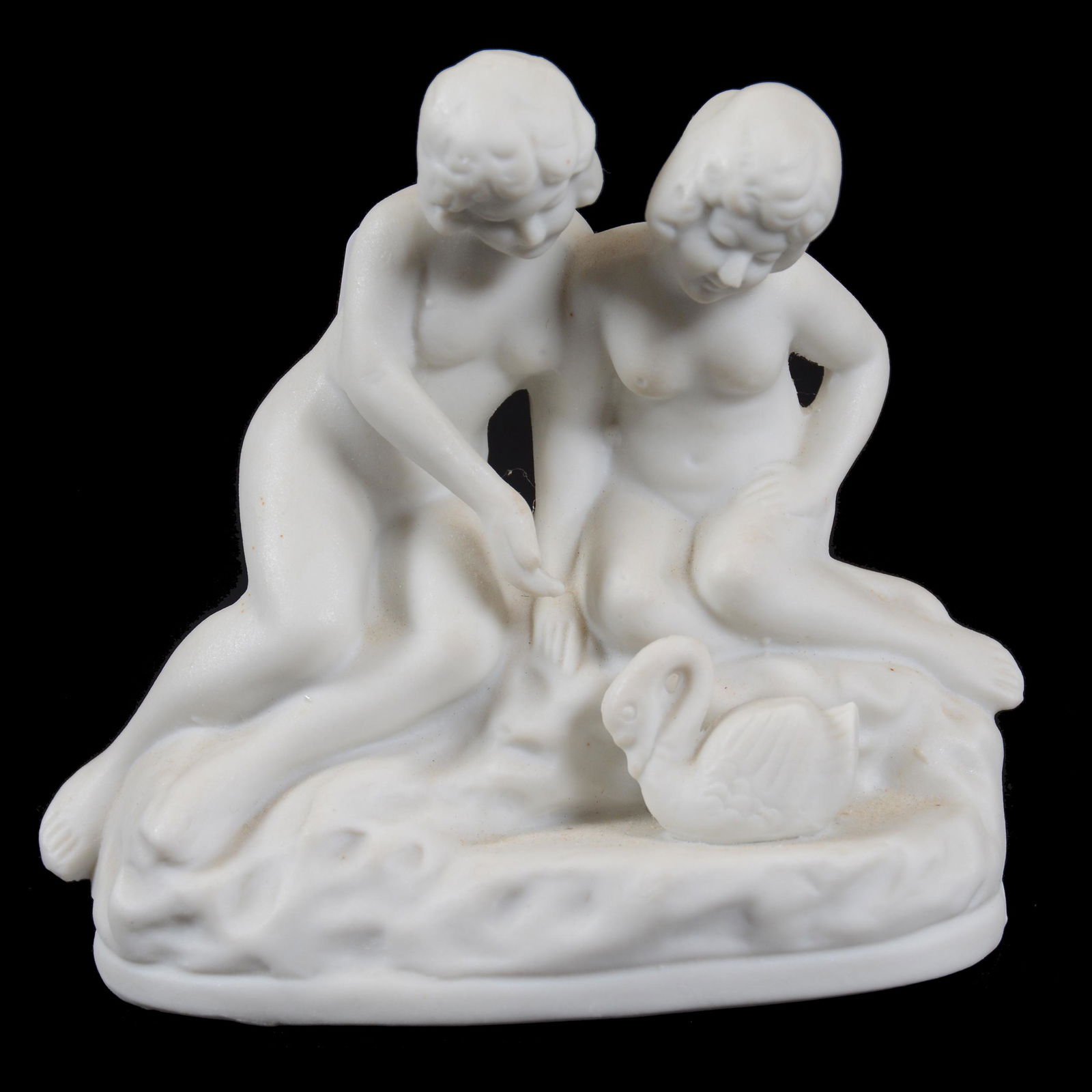 Figural Group, Parian Bisque, Marked Japan (1 of 3)