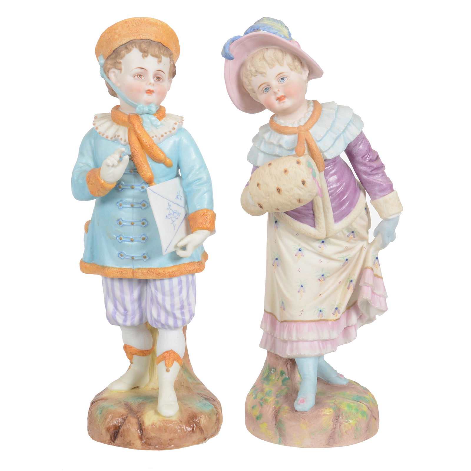 Pair Bisque Figures, Marked (1 of 3)