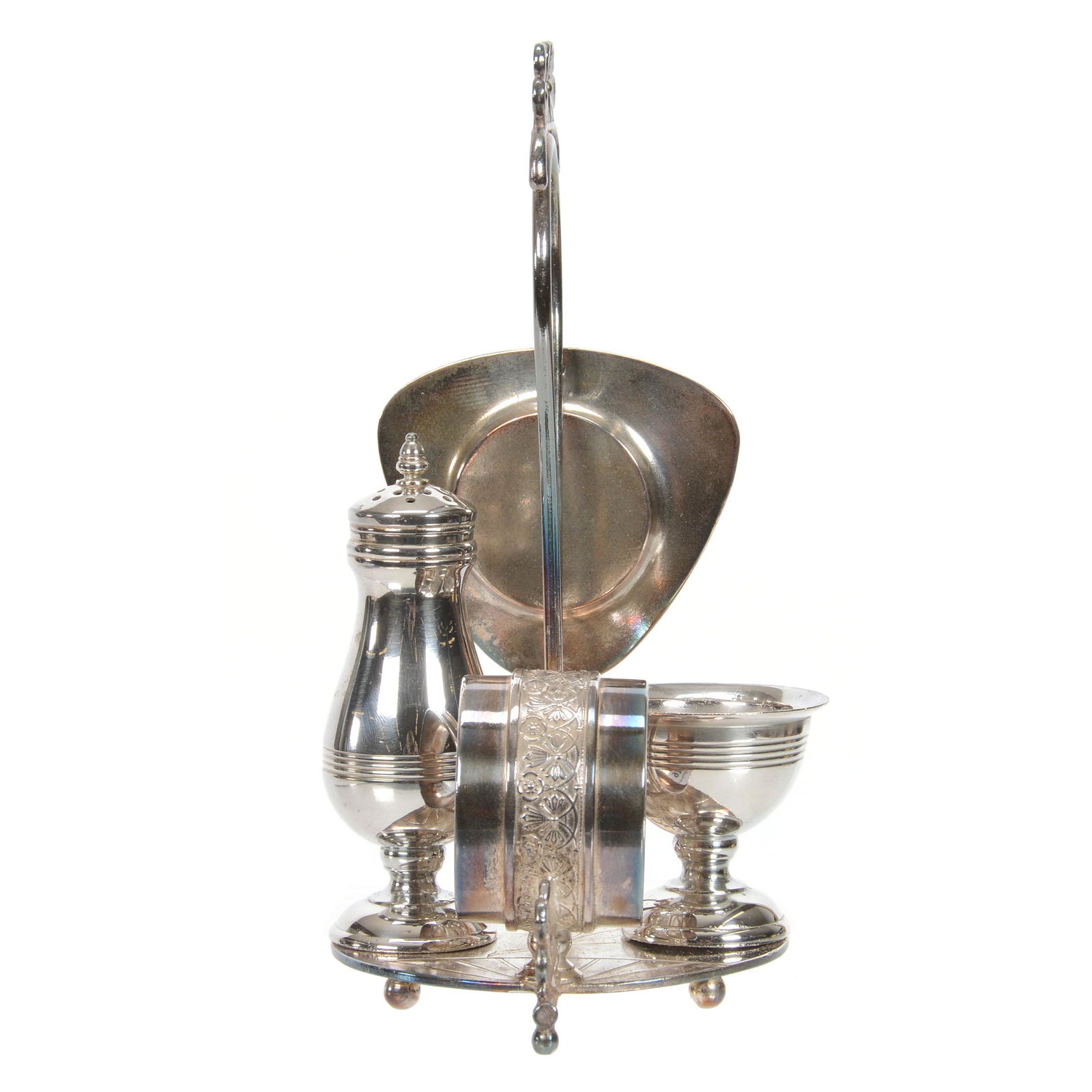 Condiment Set, Victorian Silverplate (1 of 3)