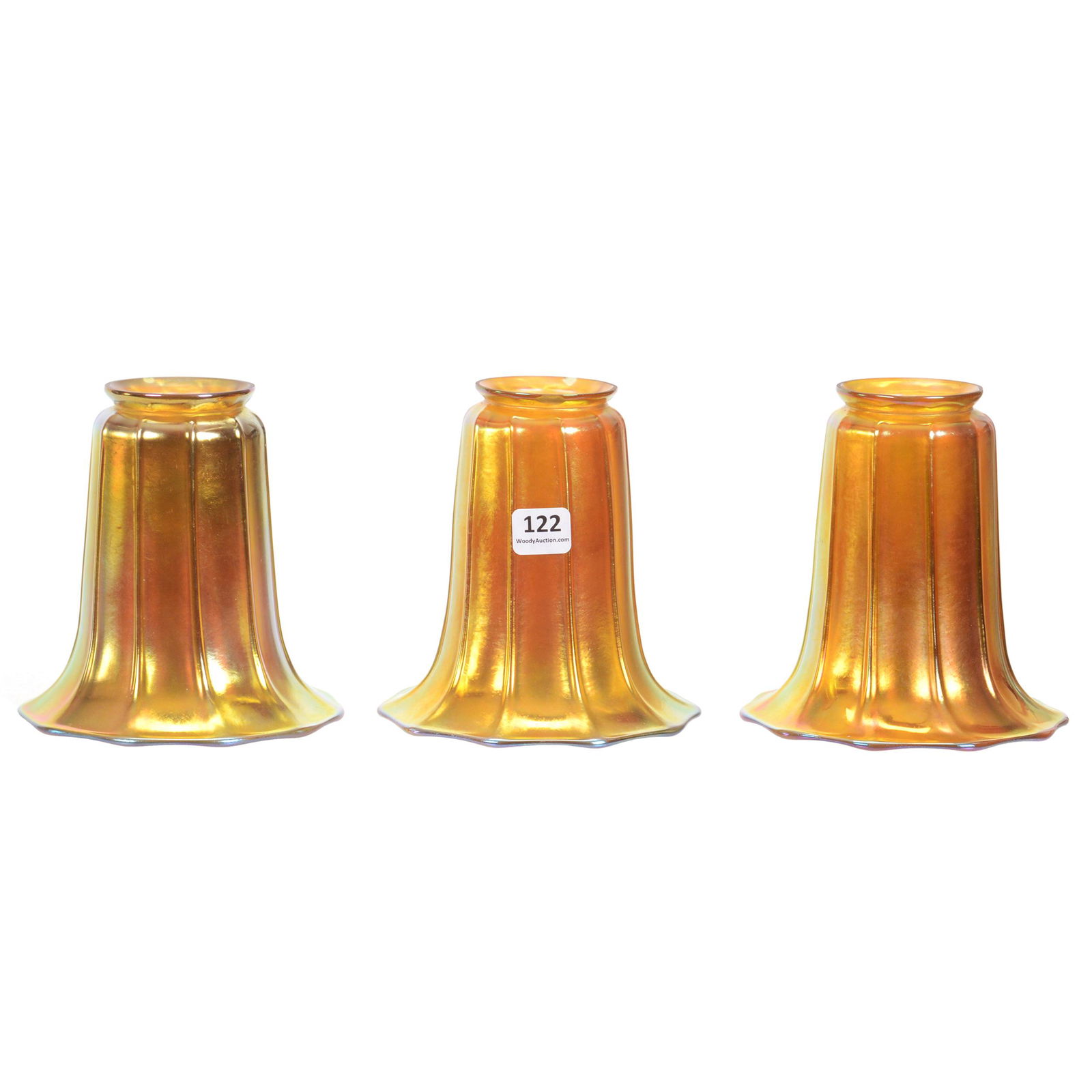 (3) Light Shades, Steuben Art Glass (1 of 7)