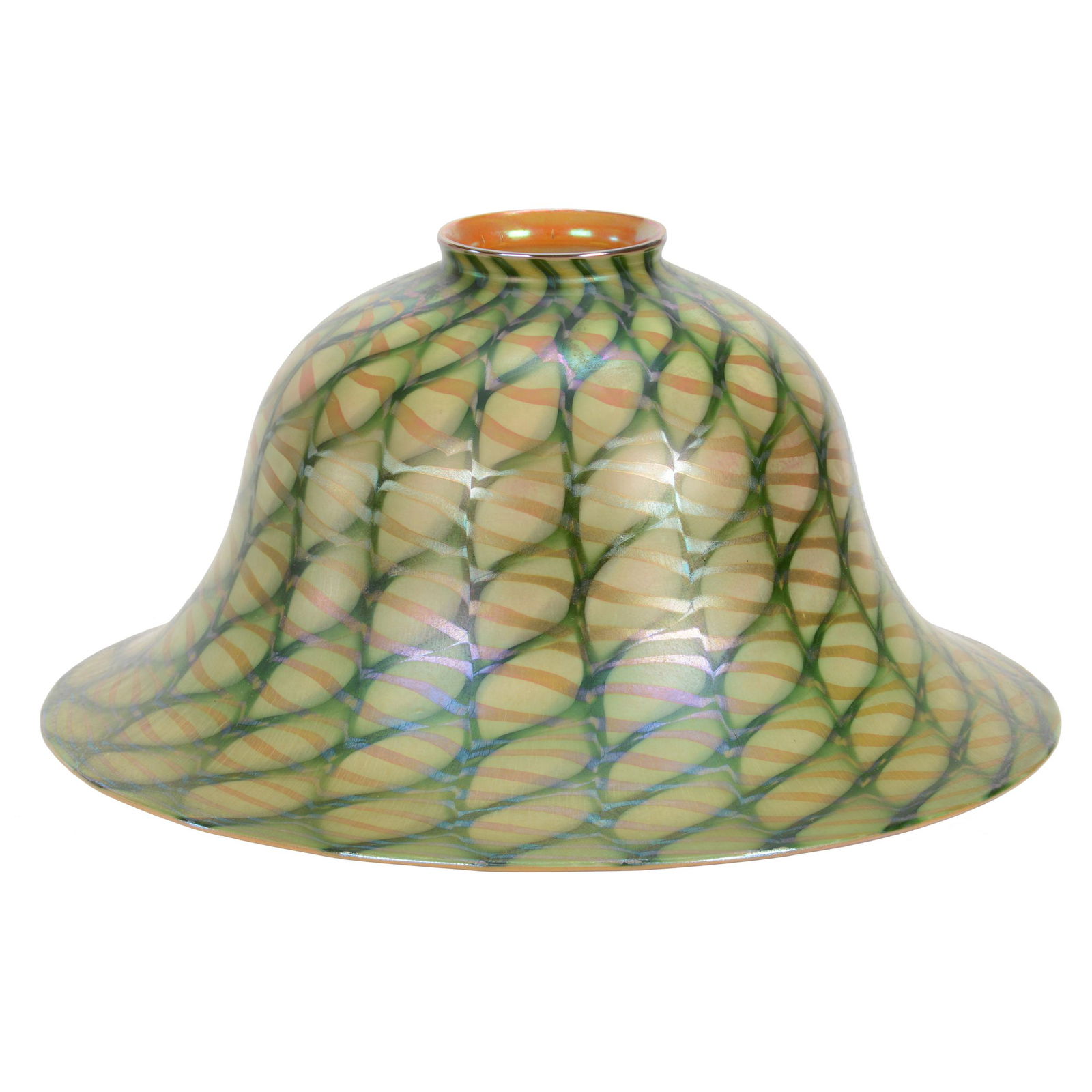 Lamp Shade Signed Quezal Art Glass (1 of 4)