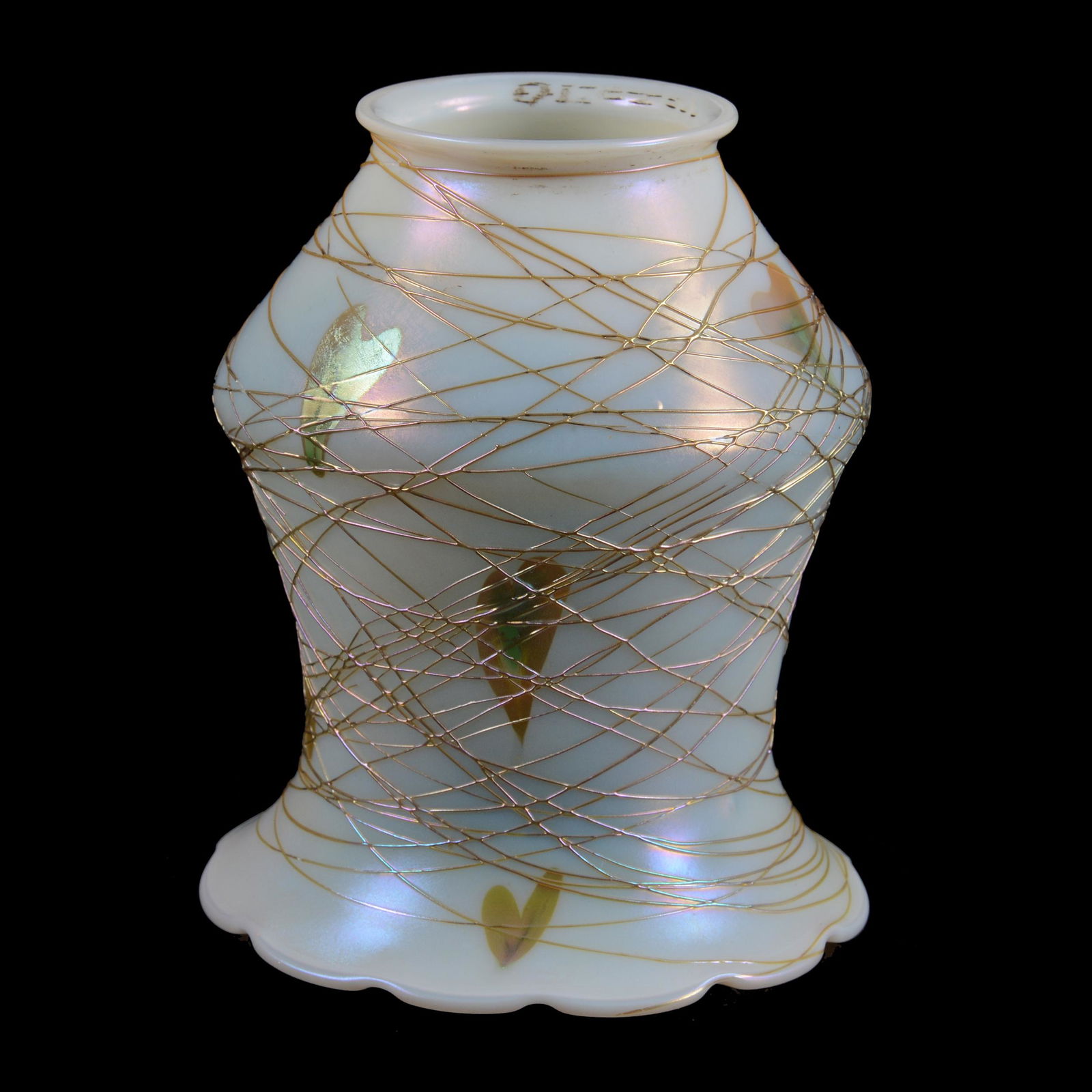 Light Shade Signed Quezal Art Glass (1 of 4)