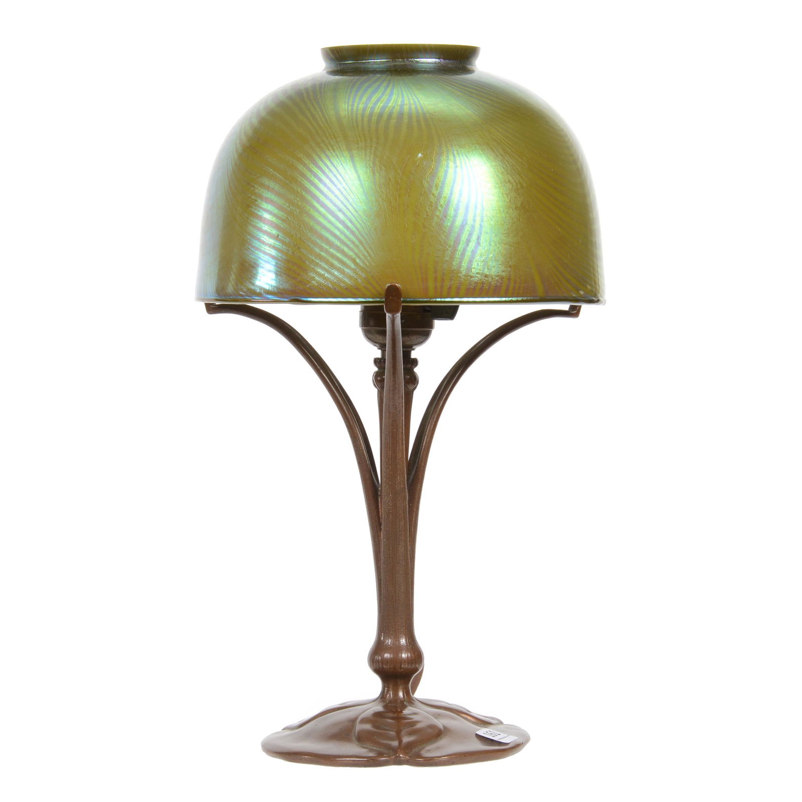 Desk Lamp, Bronze Base Marked Tiffany Studios #426 (1 of 5)