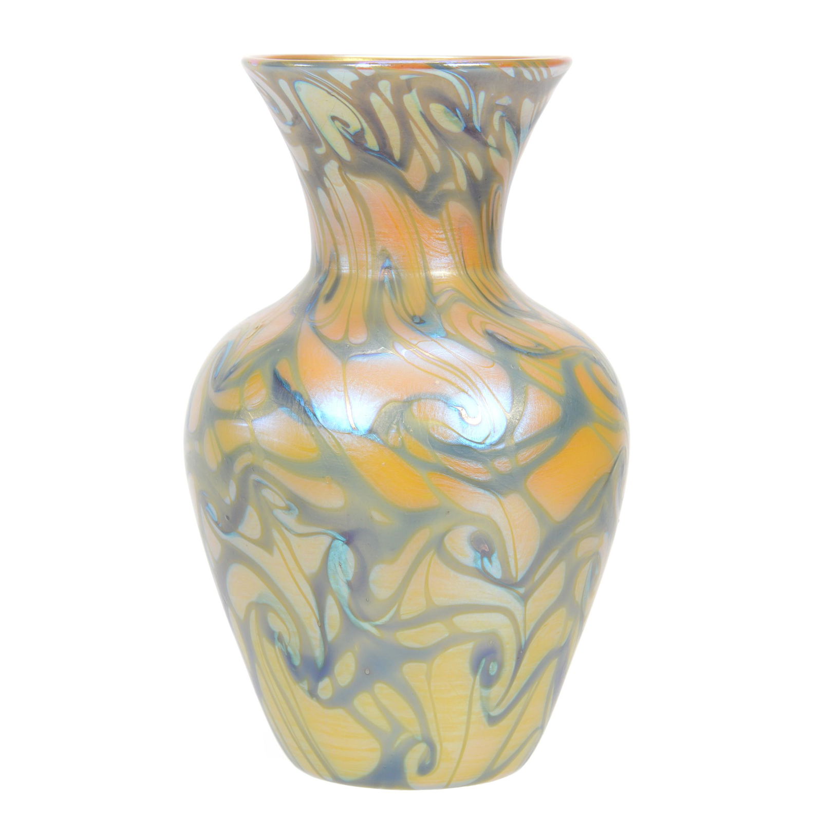 Vase Signed Quezal Art Glass (1 of 3)