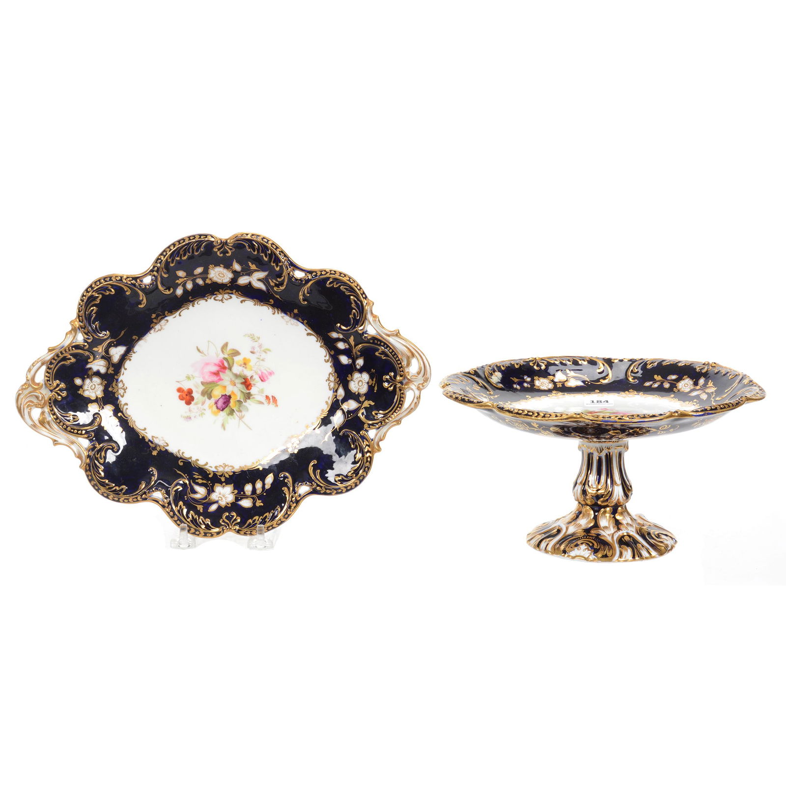 (2) Unmarked English Porcelain Items (1 of 3)