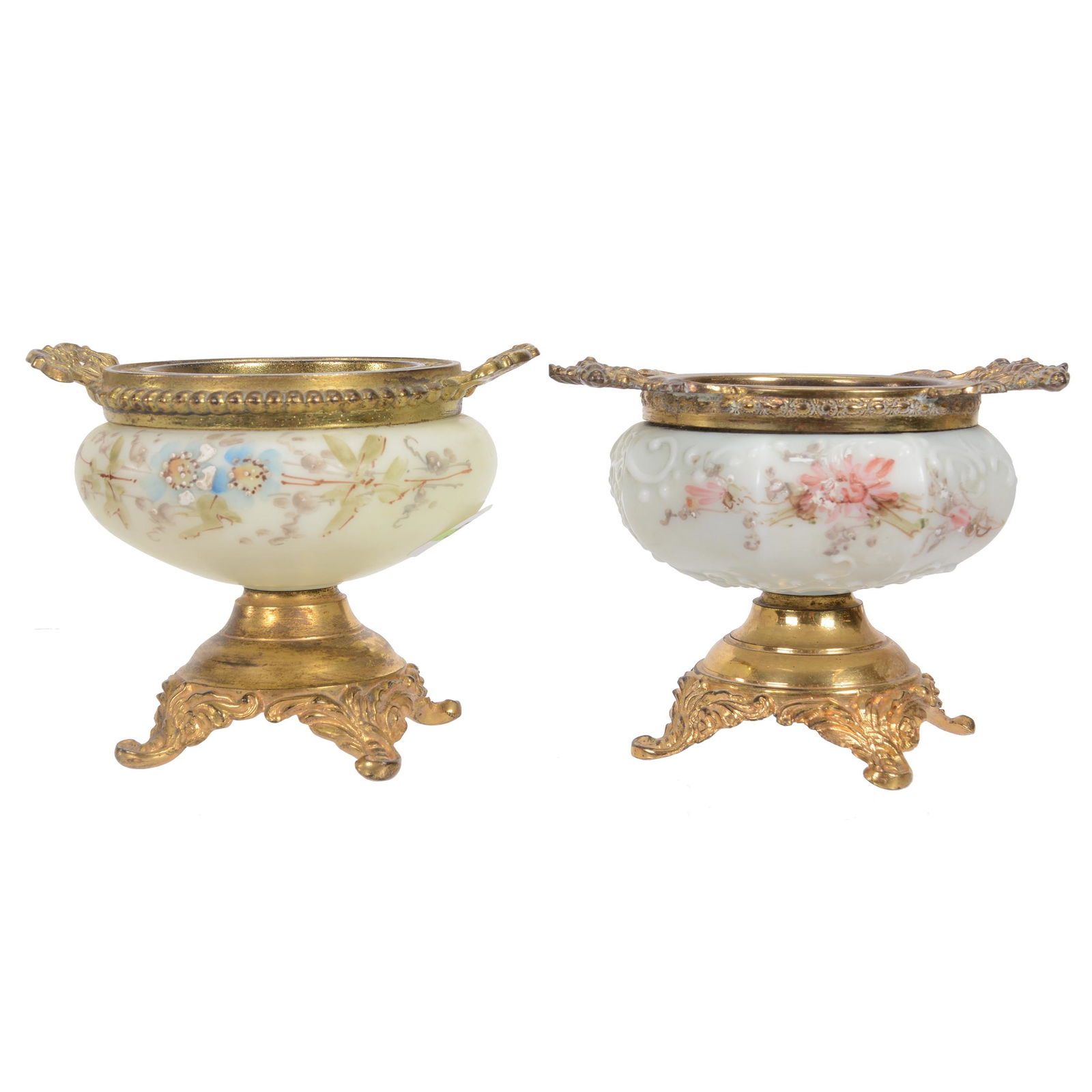 (2) Pedestal Pin Dishes, Unmarked Wave Crest (1 of 3)