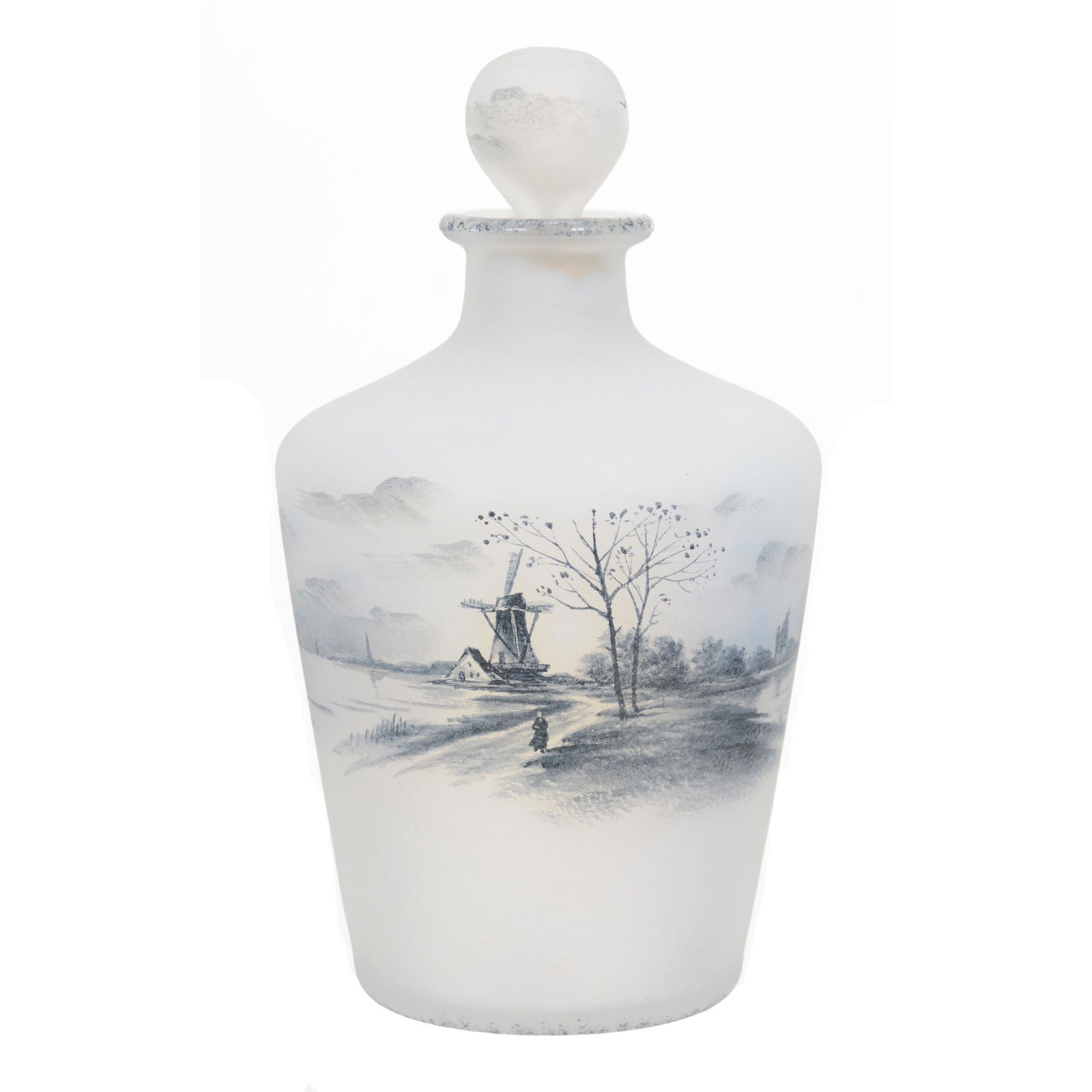 Cologne Bottle Signed Daum Nancy French Cameo (1 of 3)