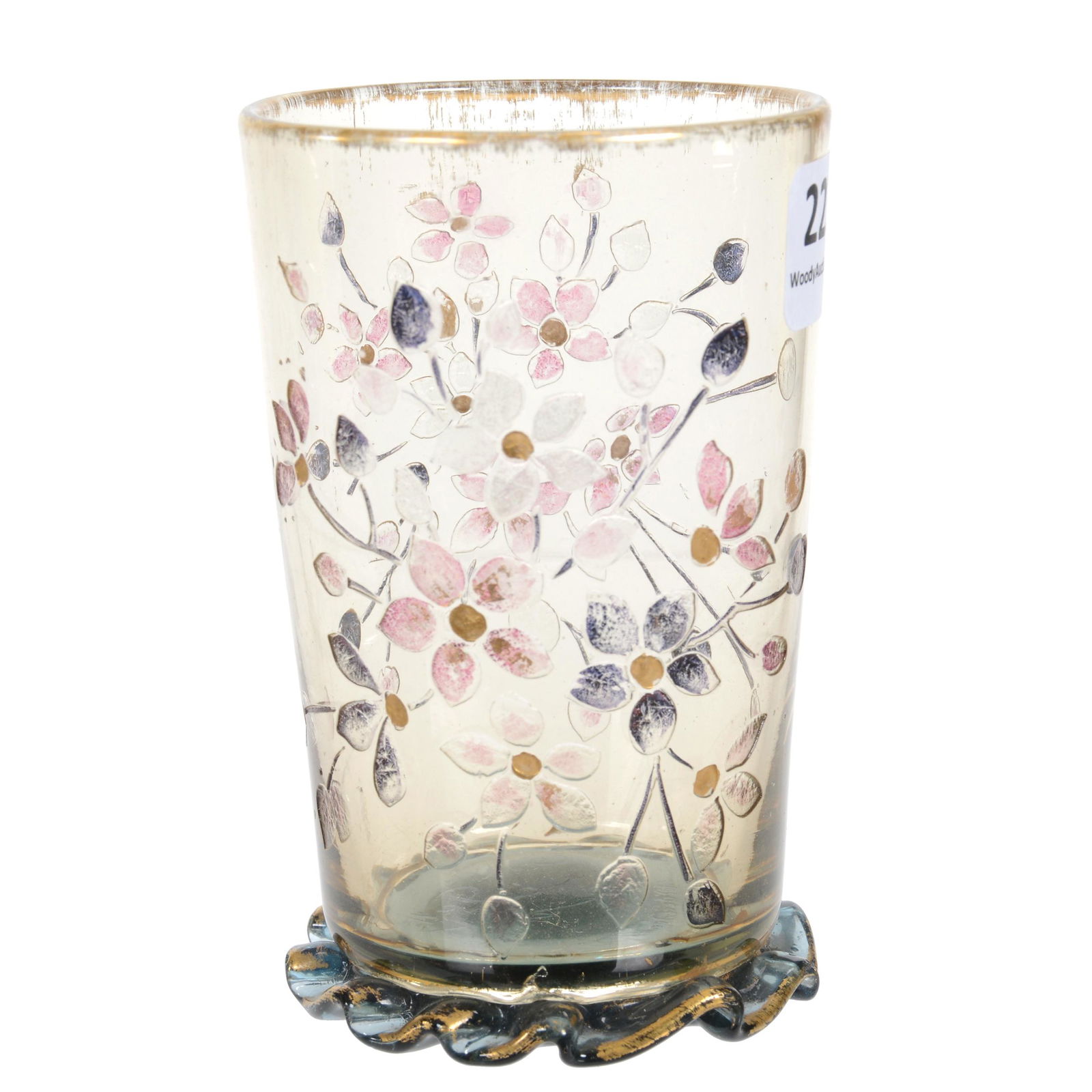 Tumbler, Signed E. Galle Nancy French Art Glass (1 of 3)