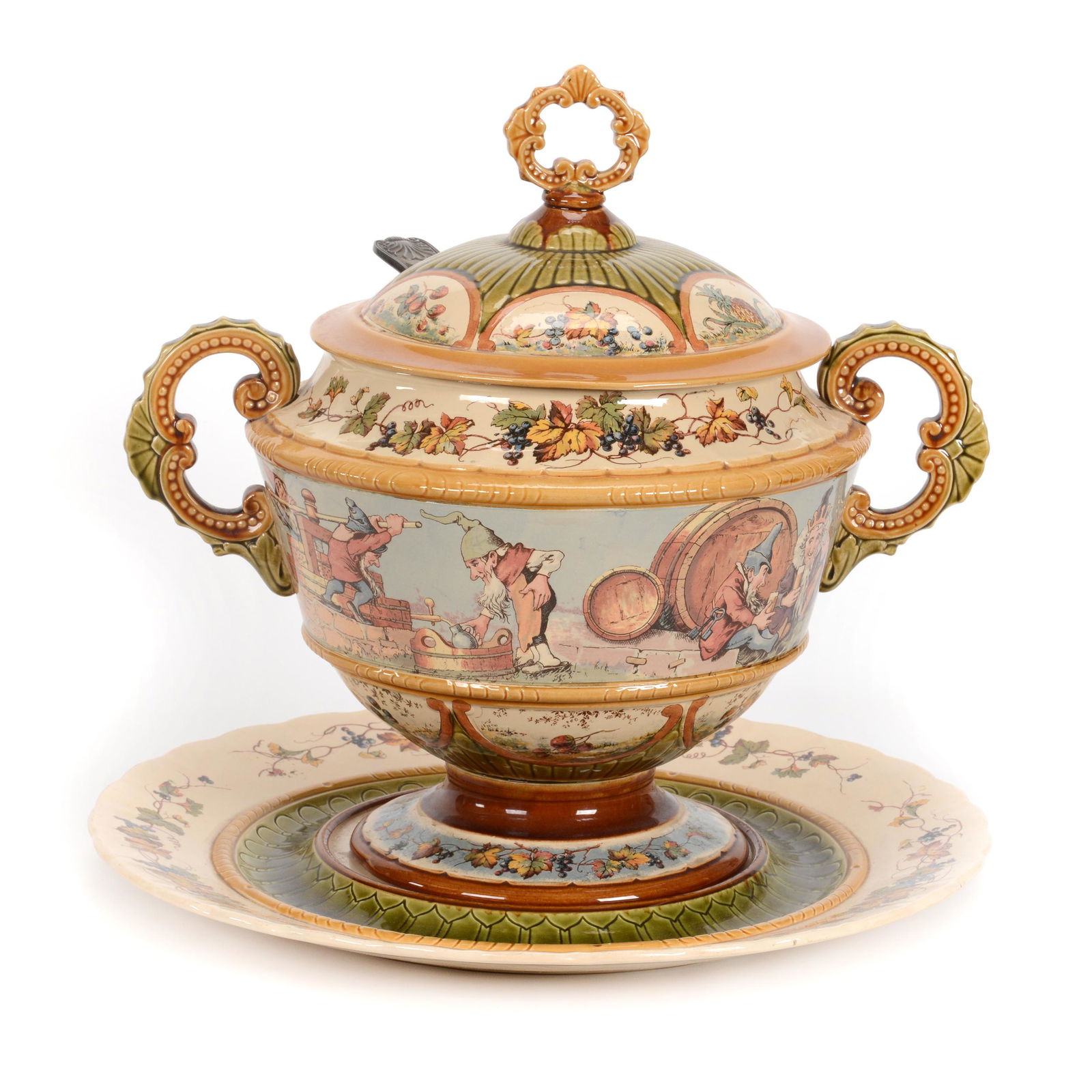 Punch Set Marked Mettlach #2339 (1 of 6)