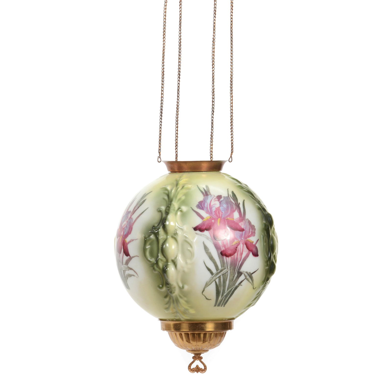 Victorian Hanging Decorated Light Shade (1 of 3)