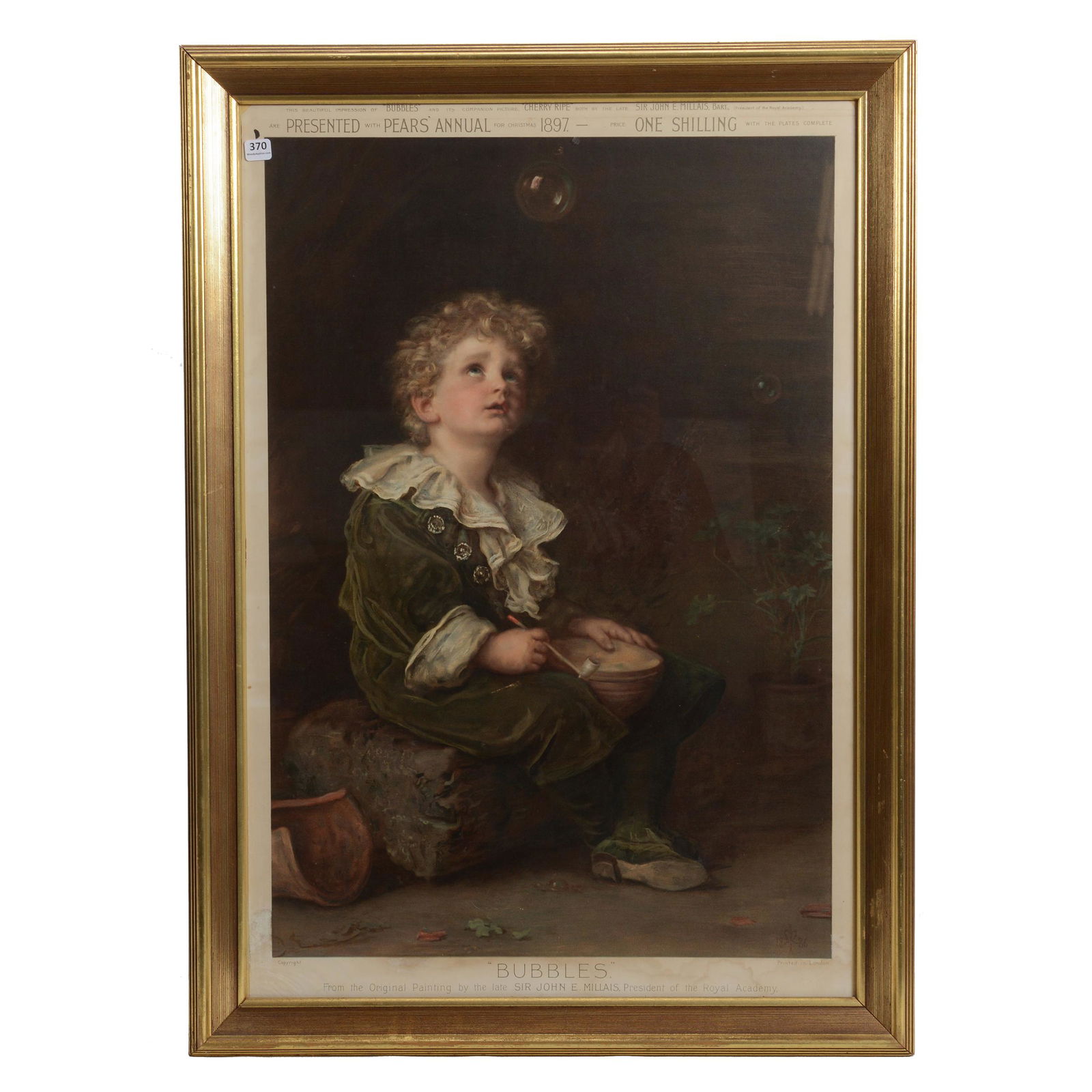 Framed Advertising Print Titled "Bubbles" (1 of 5)