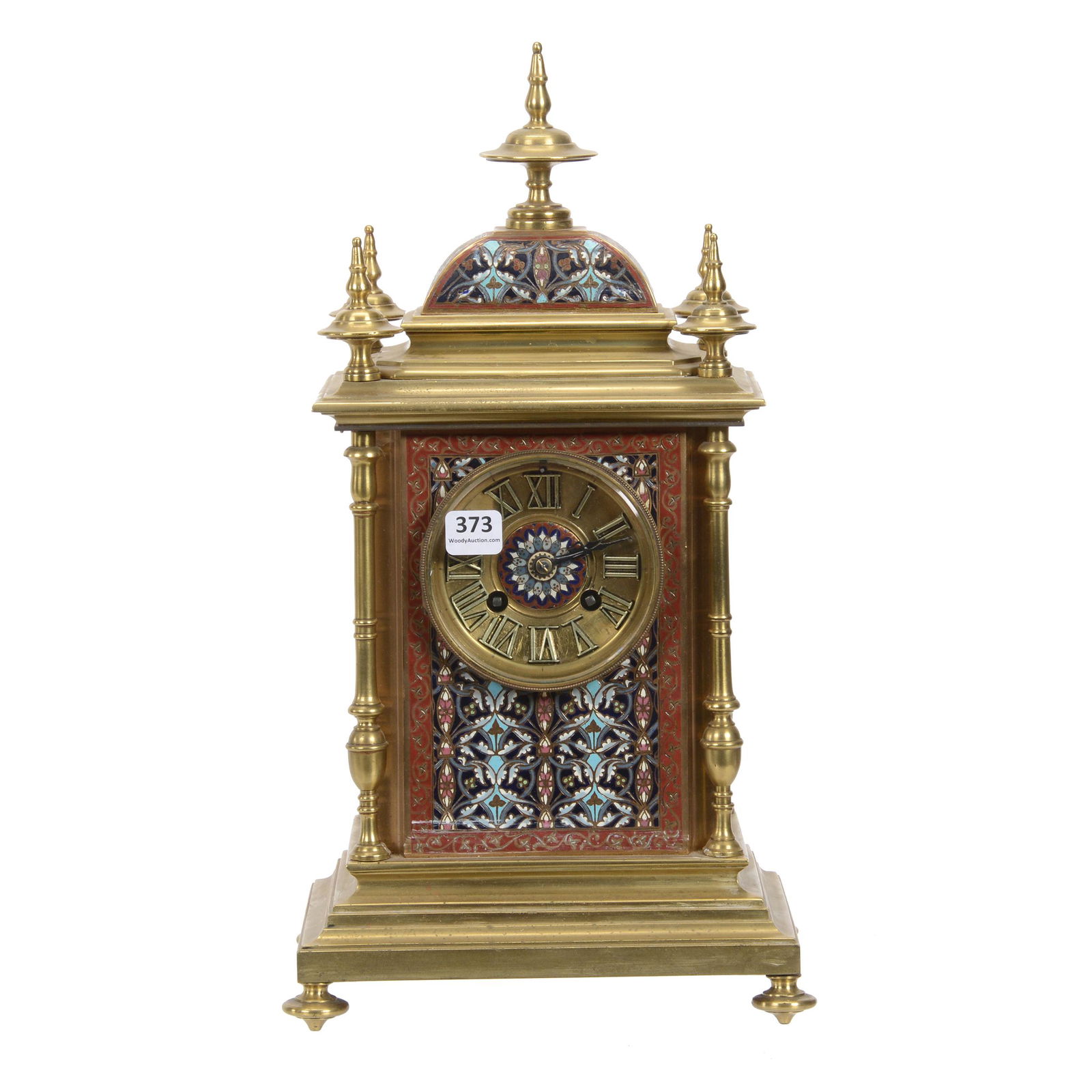 Clock, Champleve Case, French Clock Works (1 of 4)