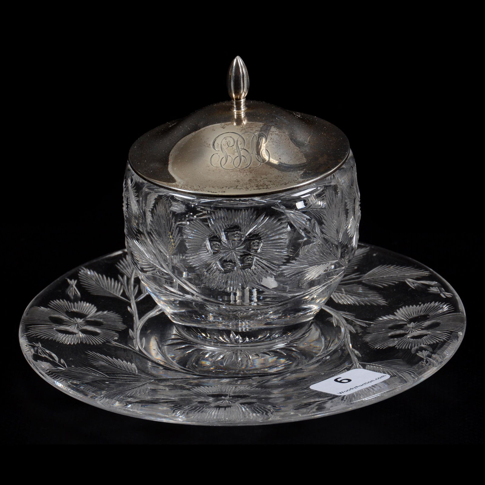 Jam Jar, Attached Underplate, ABCG (1 of 4)