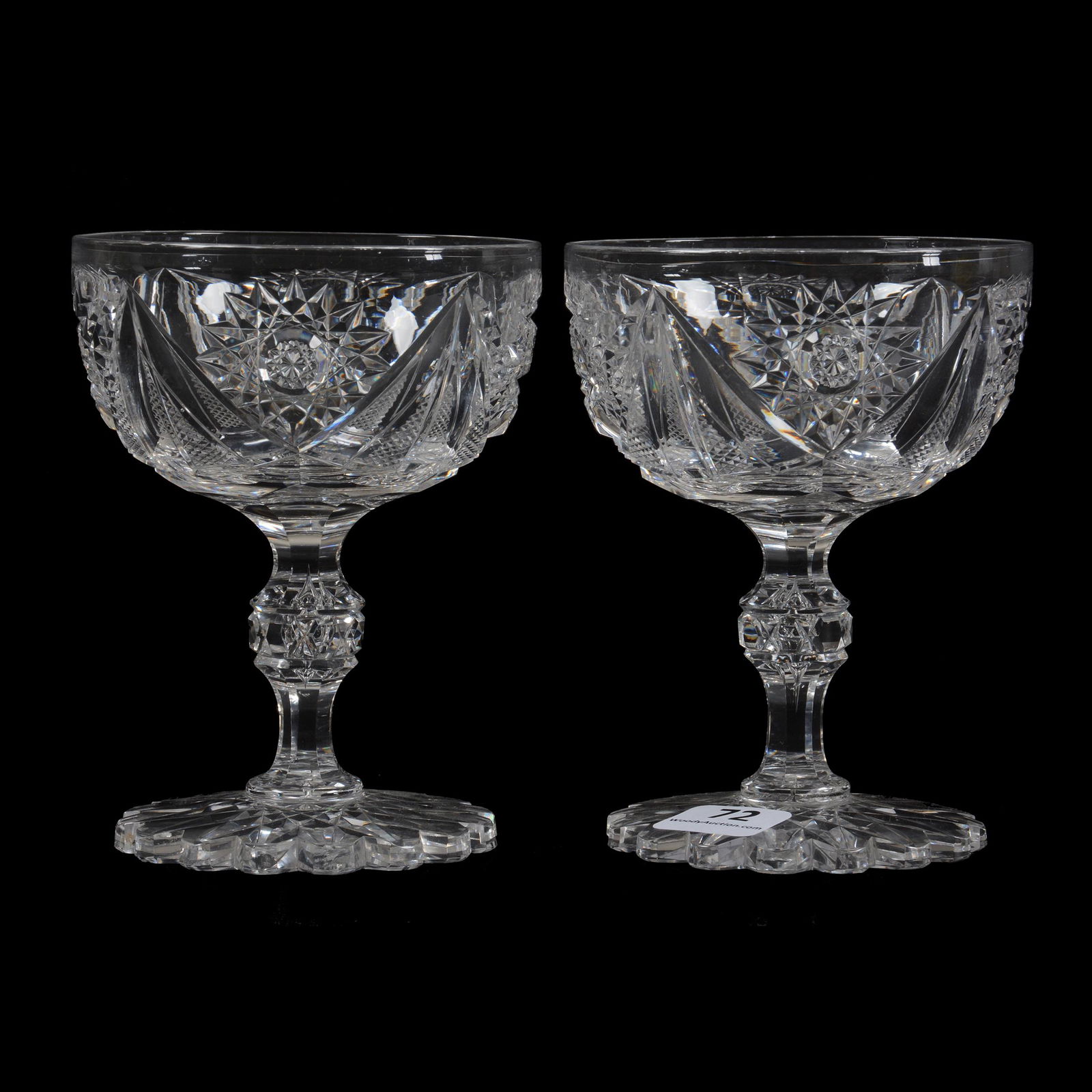 Pair Champagne Stems, ABCG (1 of 3)