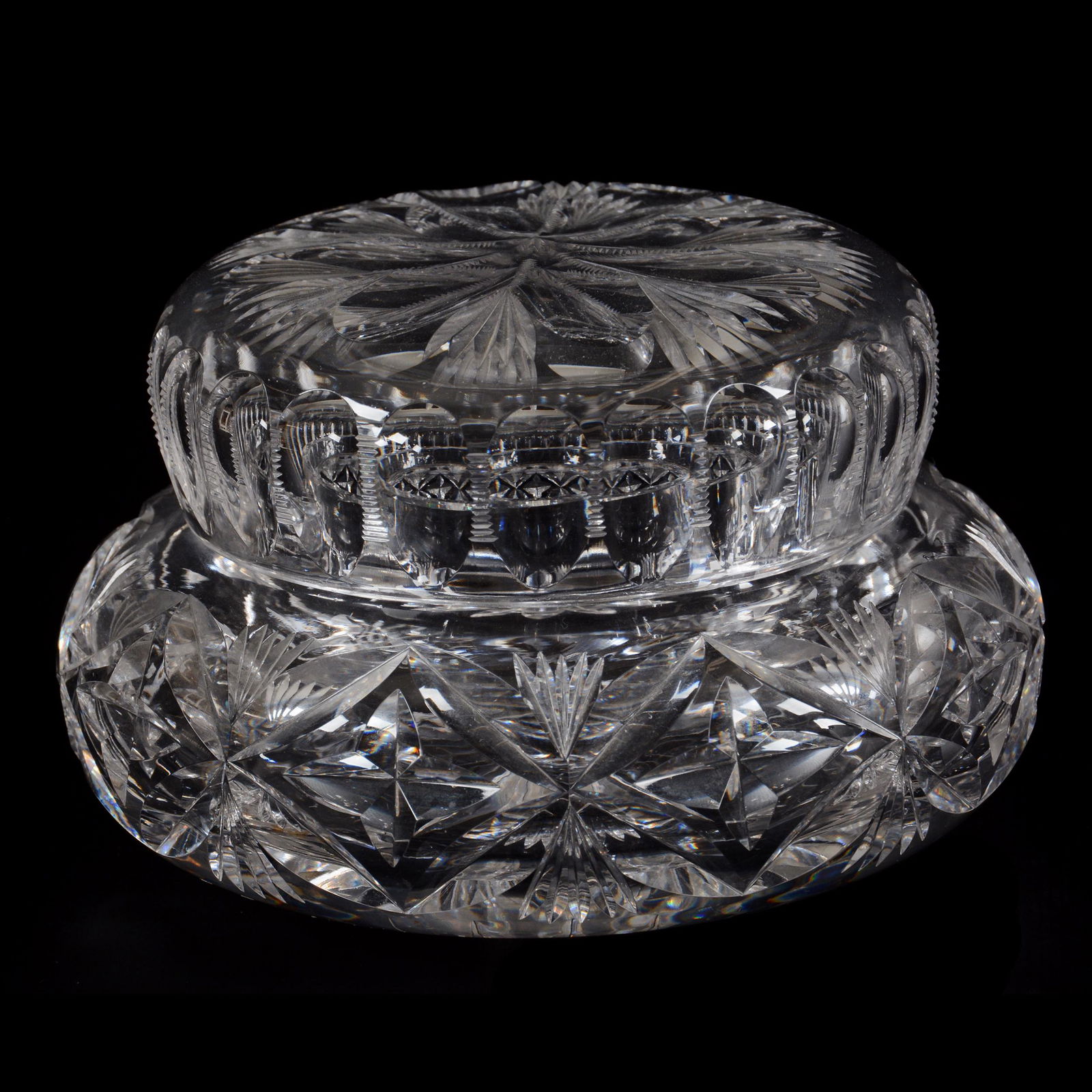 Covered Powder Jar, ABCG, Signed Tuthill (1 of 3)