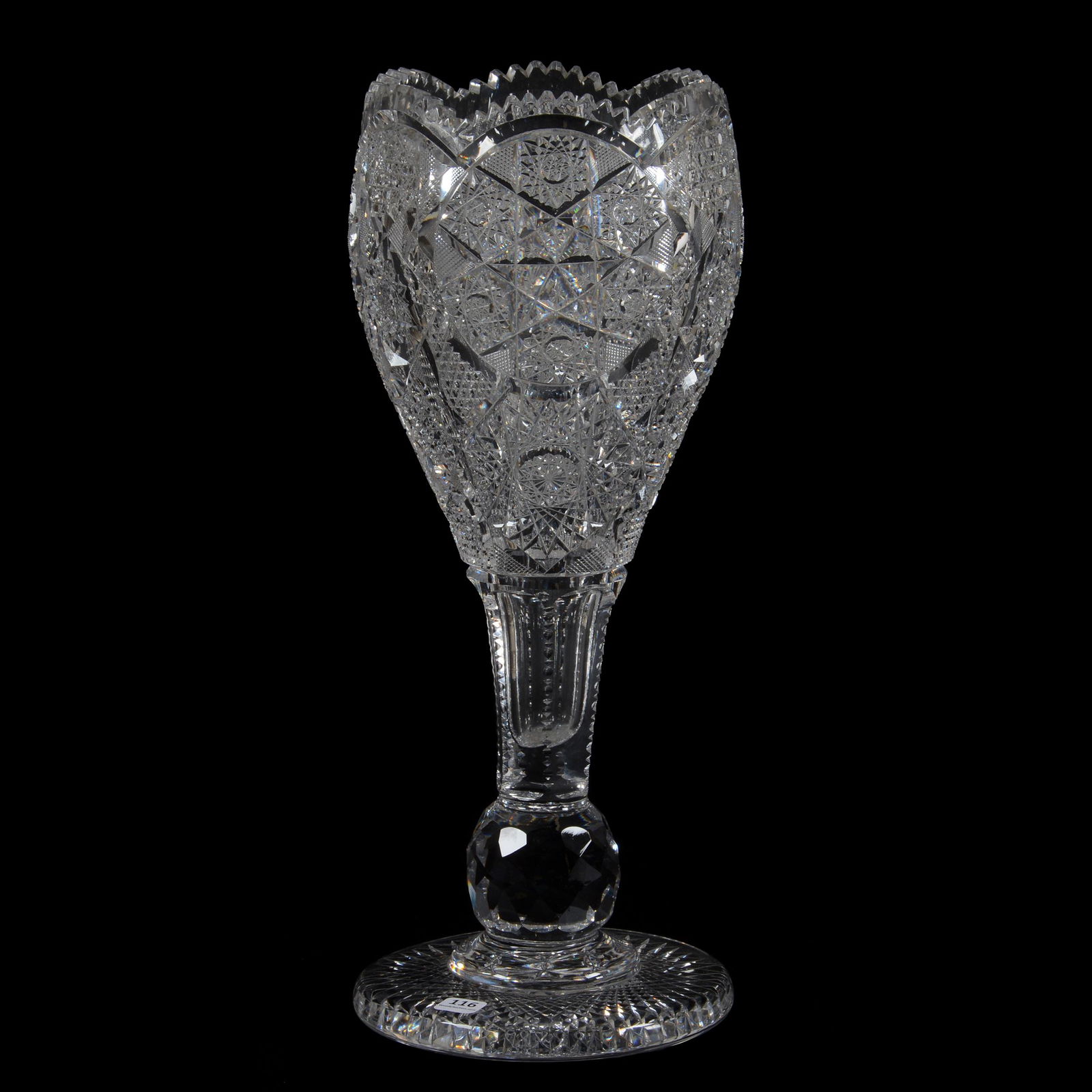 Chalice Vase, American Brilliant Cut Glass (1 of 4)